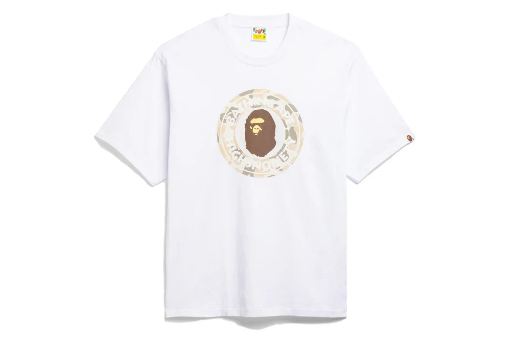 A Bathing Ape x Highsnobiety Camo Busy Works Tee - White