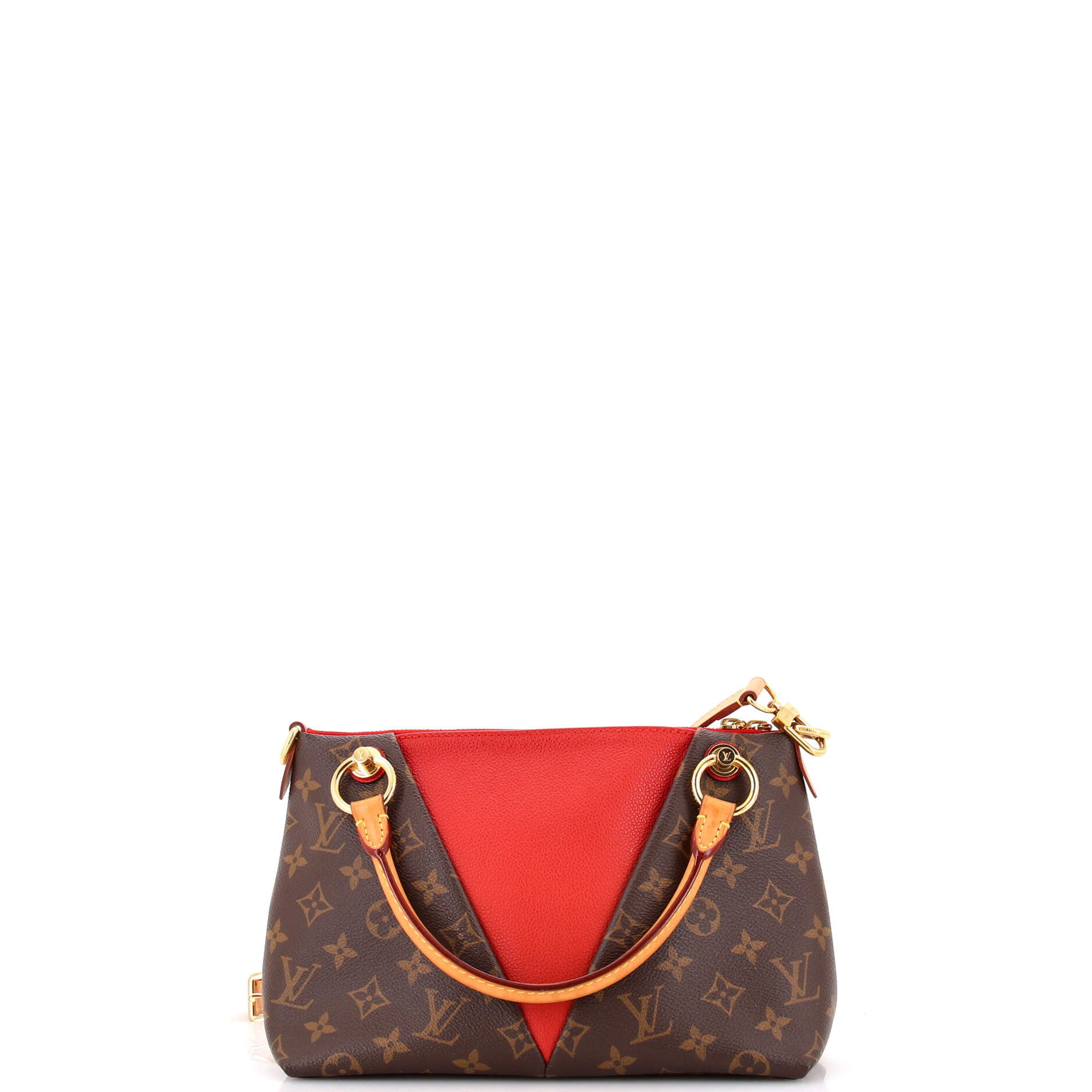 Louis Vuitton V Tote Canvas And Leather