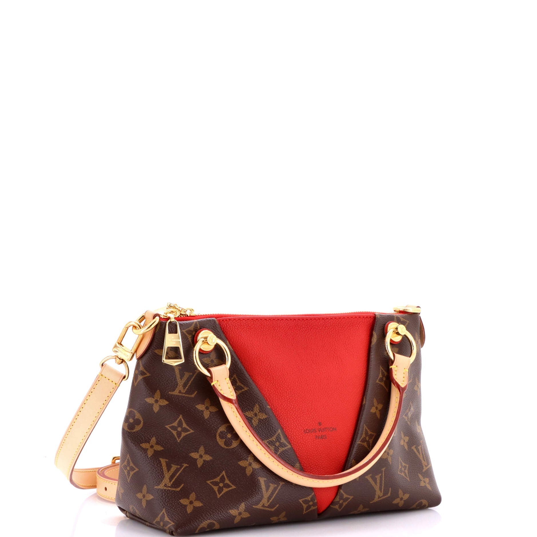 Louis Vuitton V Tote Canvas And Leather
