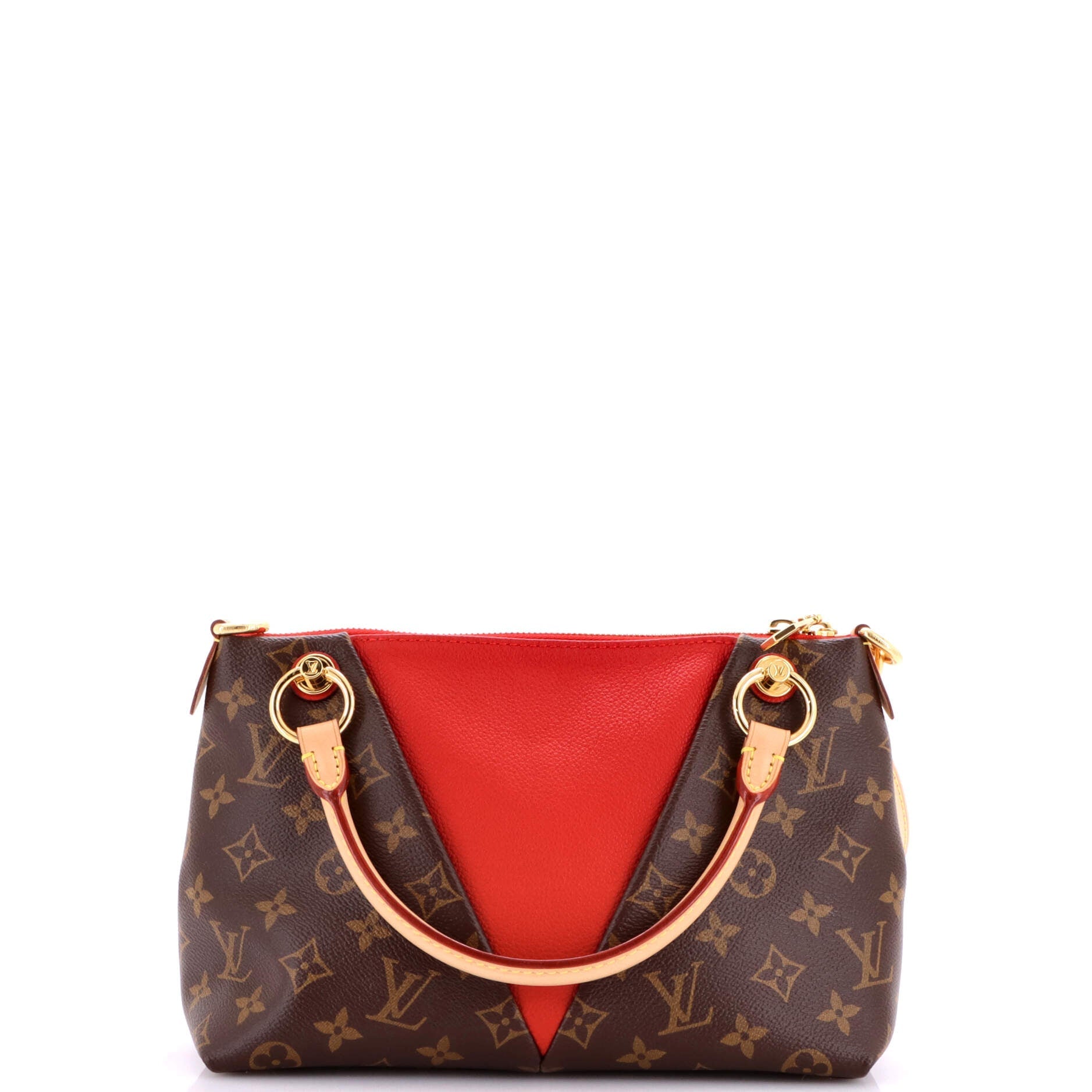Louis Vuitton V Tote Canvas And Leather