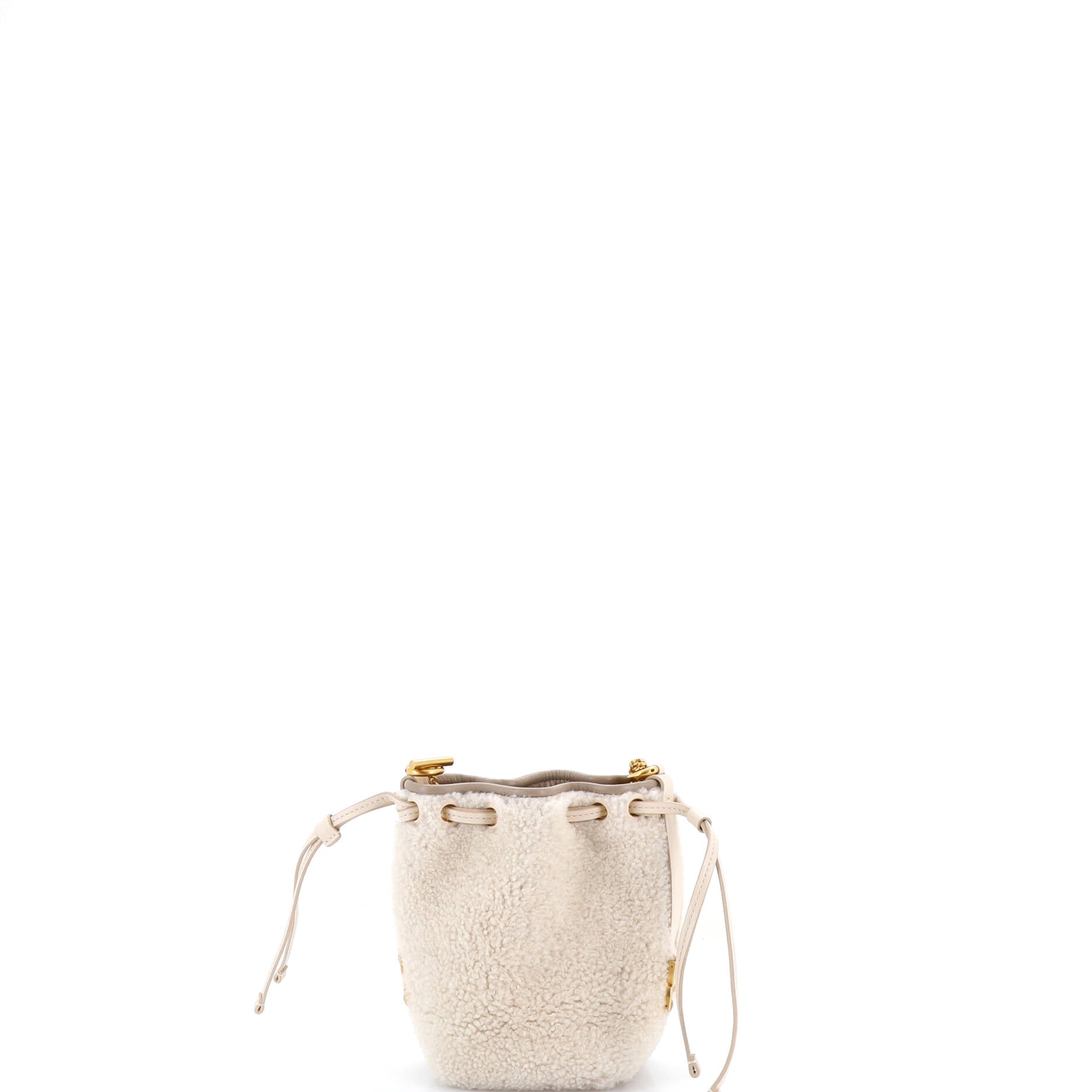 Chloe Marcie Chain Bucket Bag Shearling