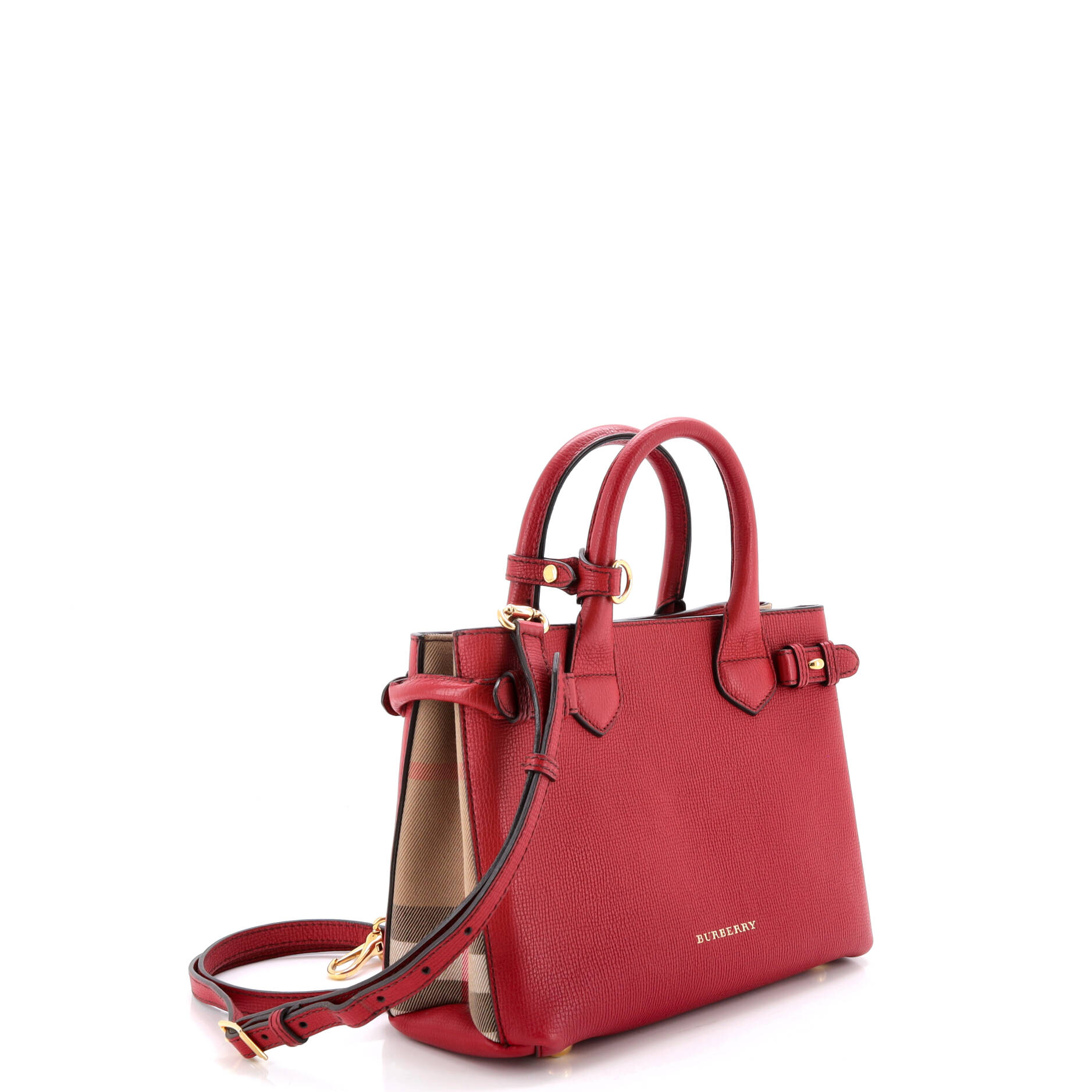 Burberry Banner Tote Leather And House