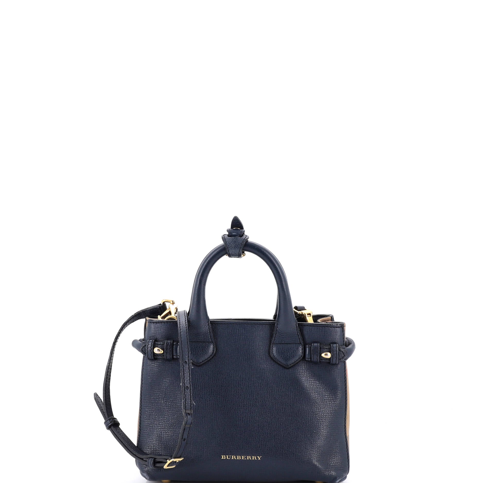 Burberry Banner Tote Leather And House
