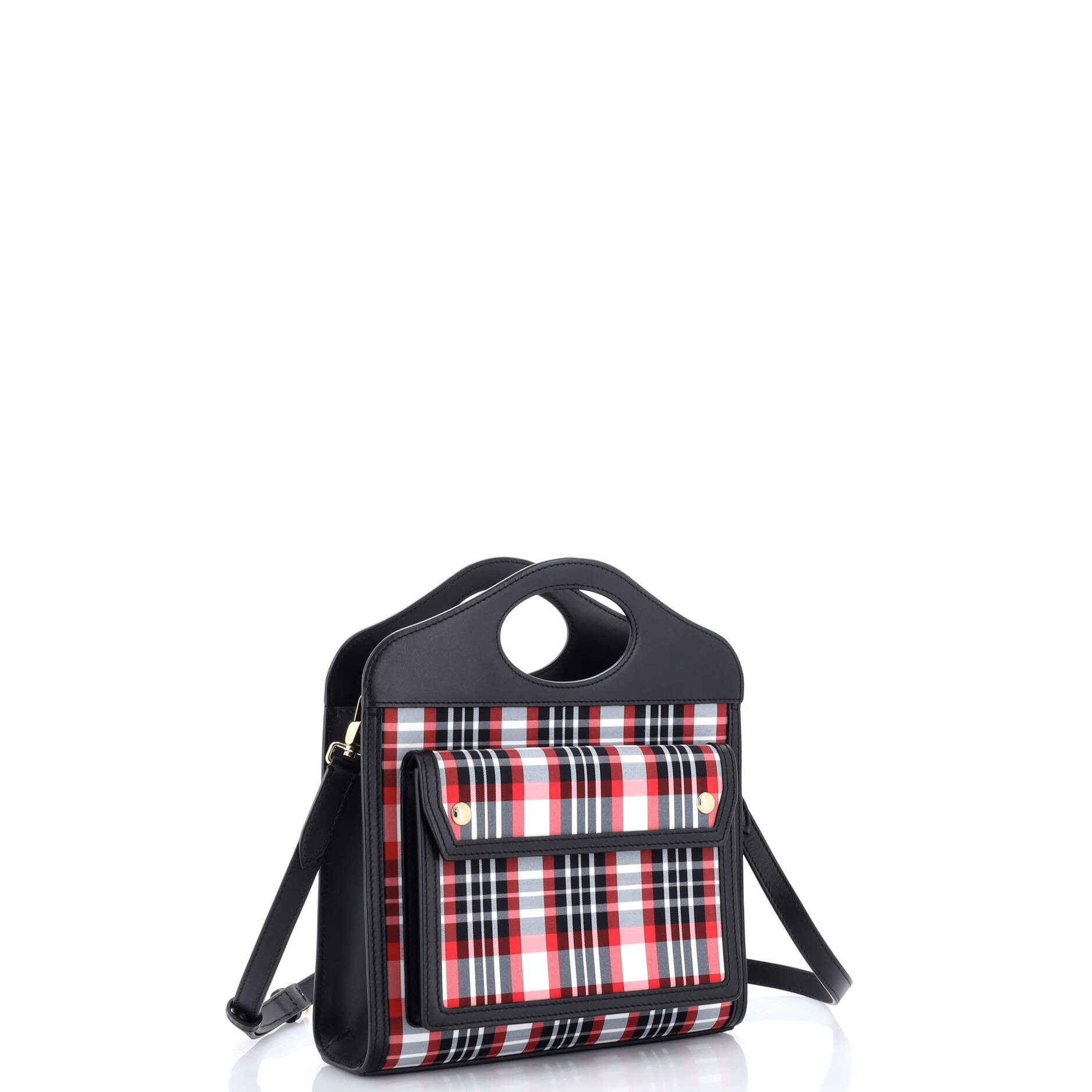 Burberry Logo Pocket Tote Leather With