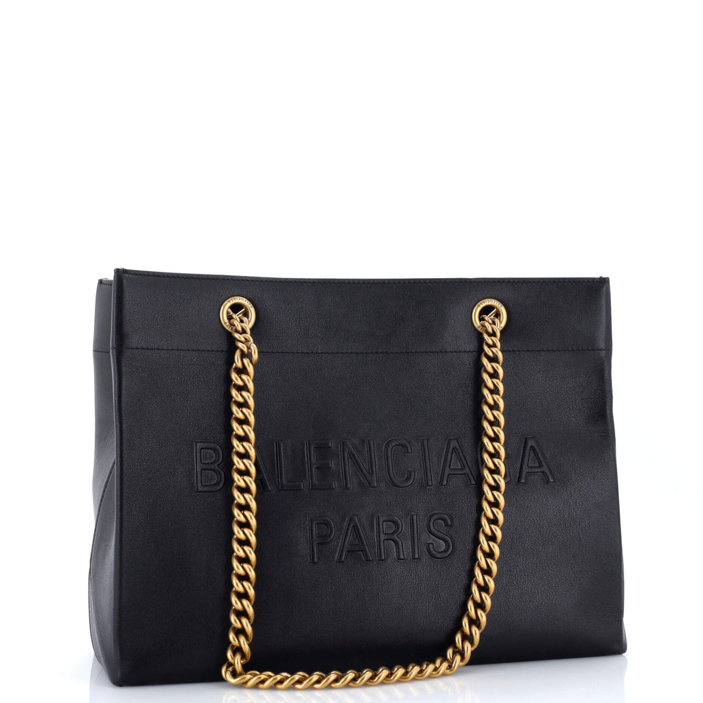 Balenciaga Duty Free Chain Tote Leather