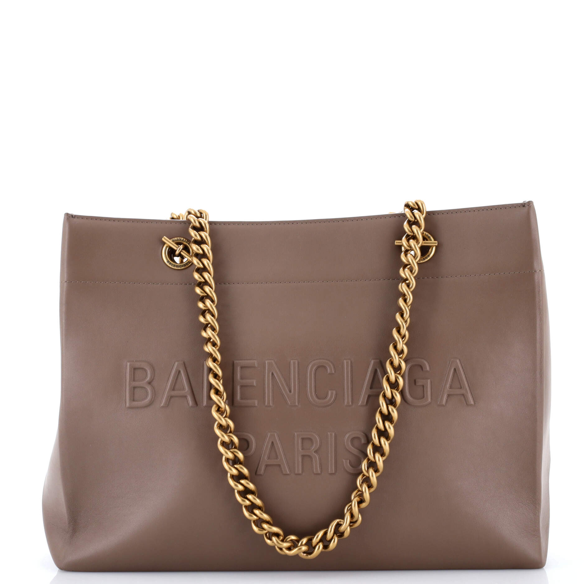 Balenciaga Duty Free Chain Tote Leather