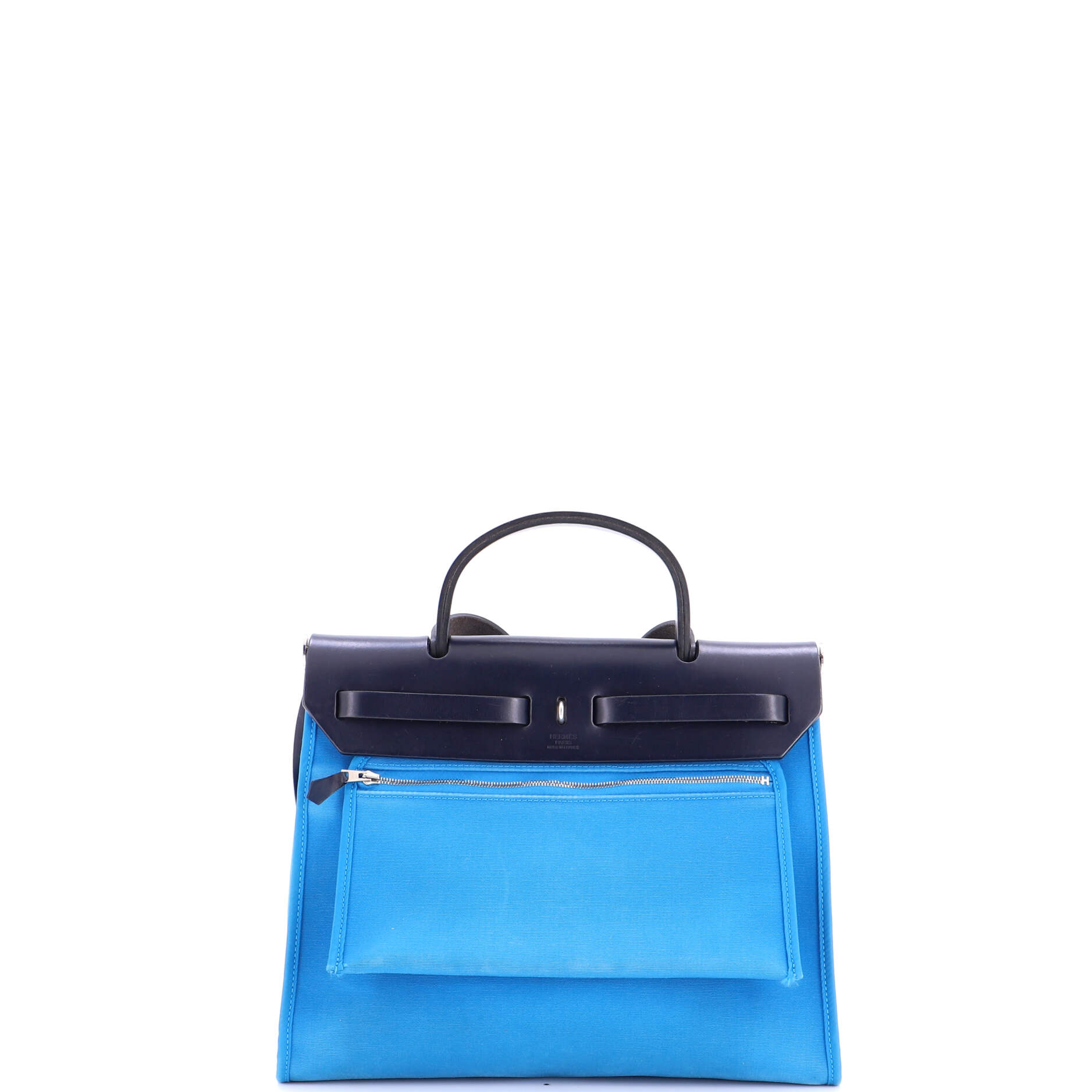 Hermes Herbag Zip Leather And Toile 31