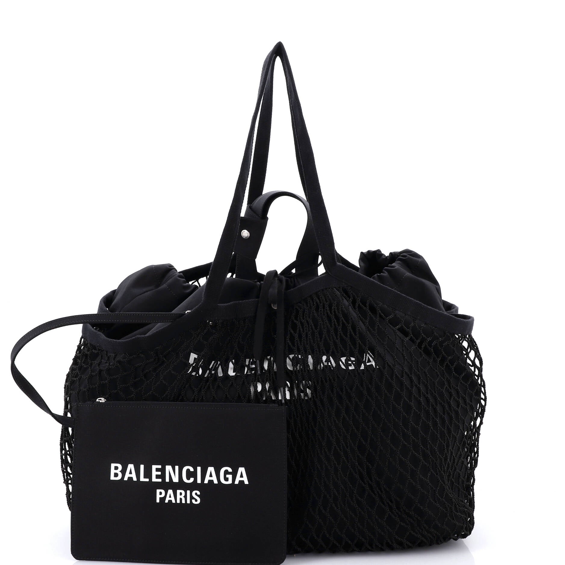 Balenciaga 24/7 Drawstring Tote Mesh And