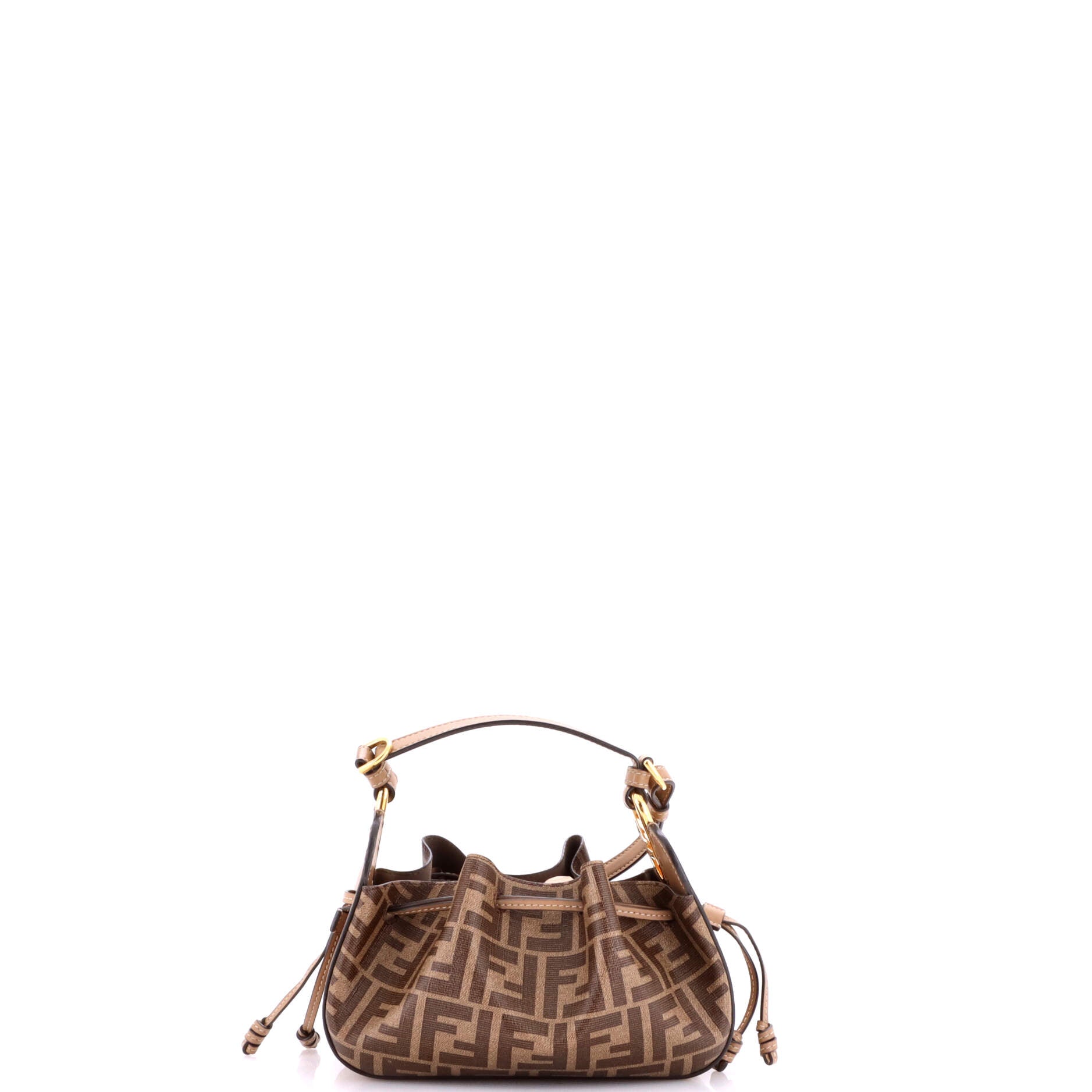 Fendi Pomodorino Bucket Bag Zucca Coated