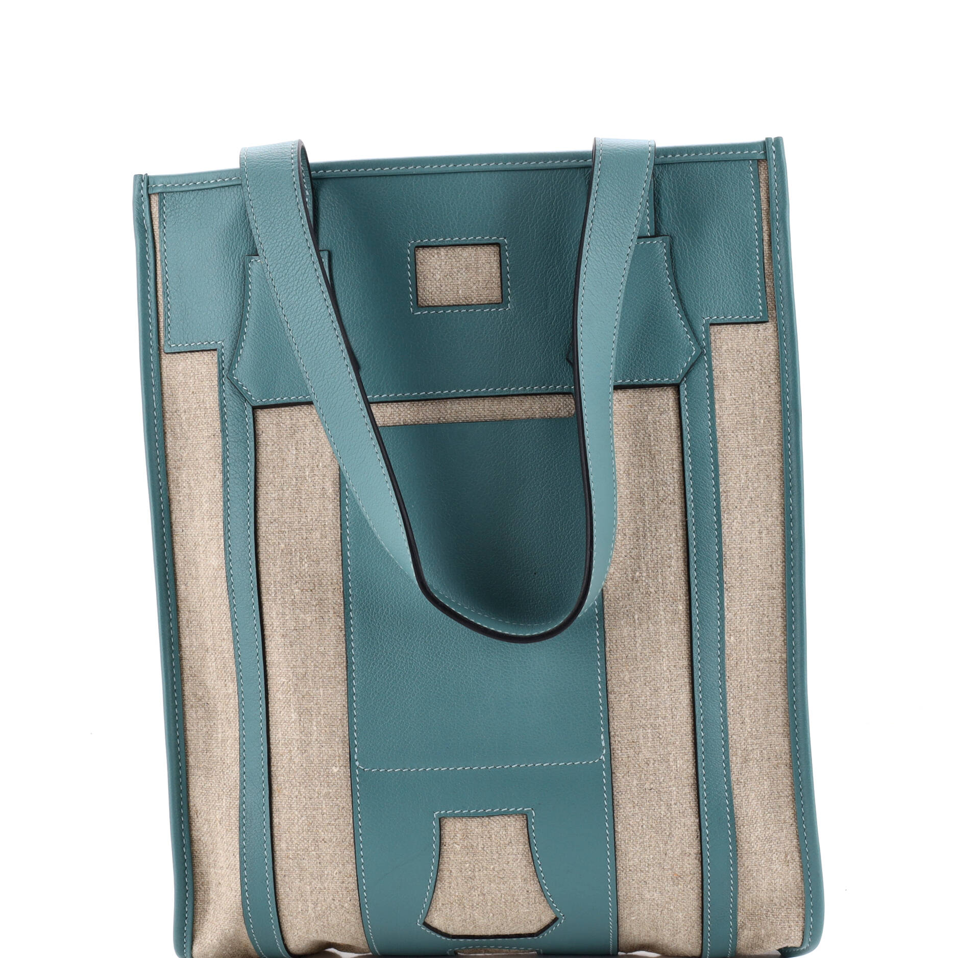 Hermes Petit H Bell Tote Toile And