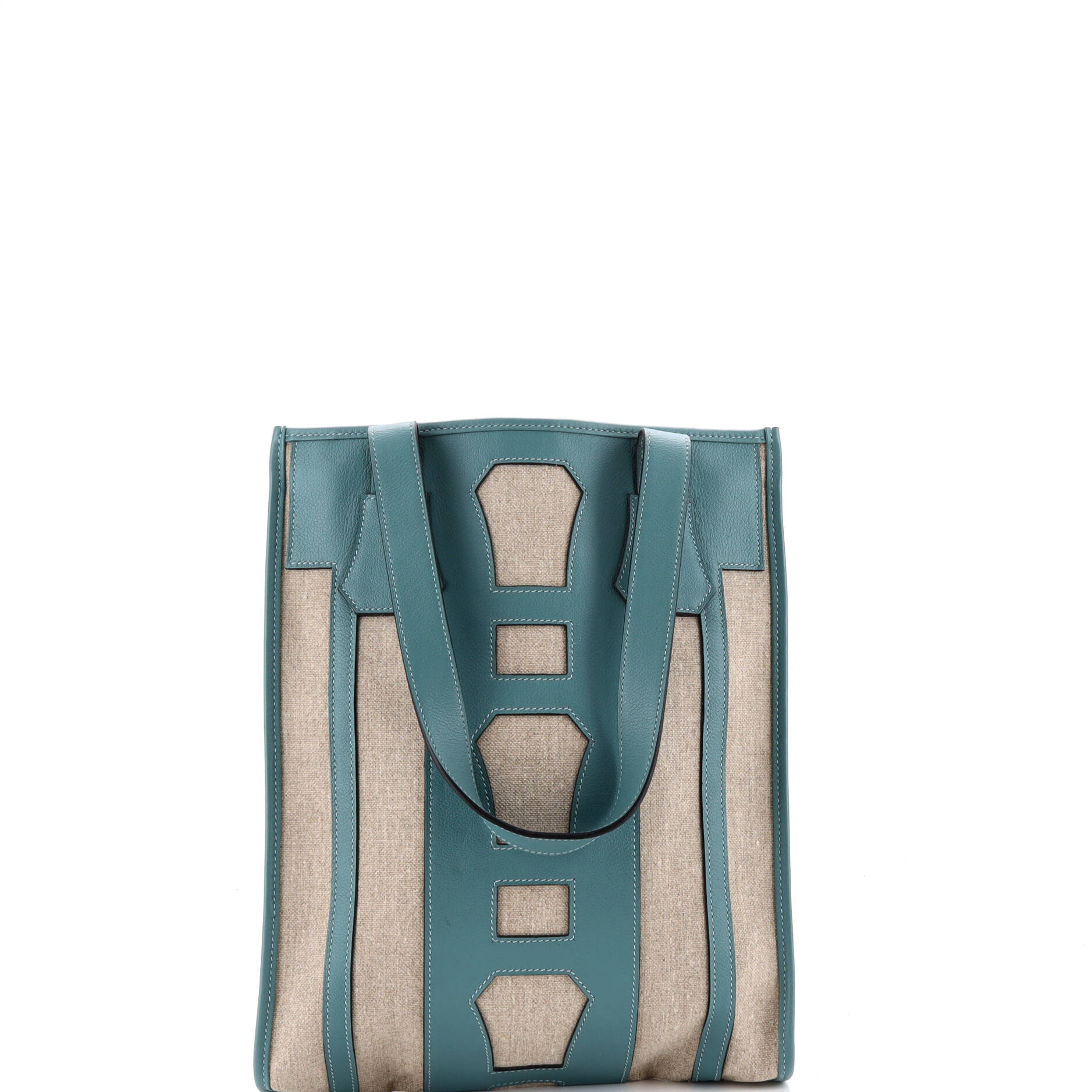 Hermes Petit H Bell Tote Toile And