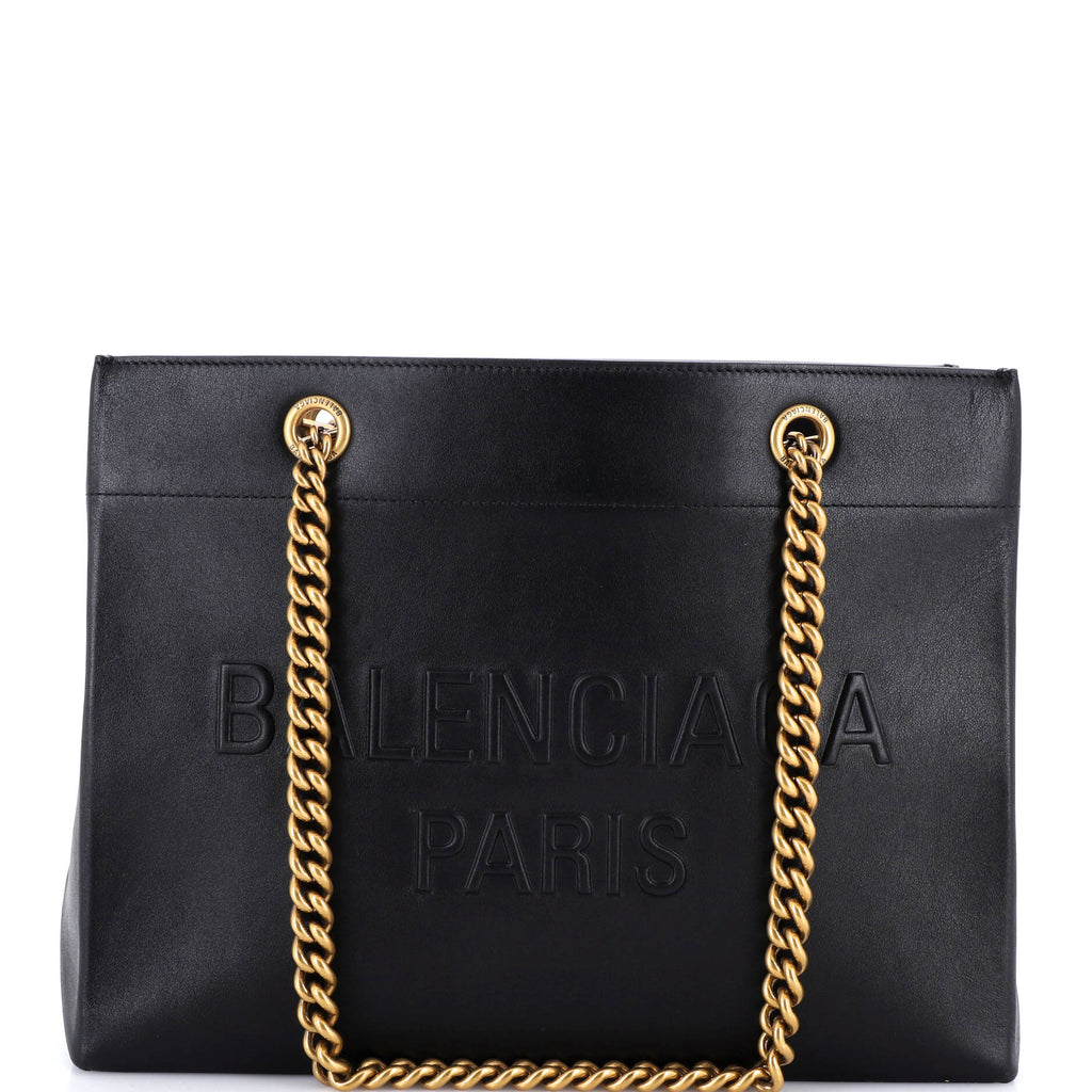 Balenciaga Duty Free Chain Tote Leather