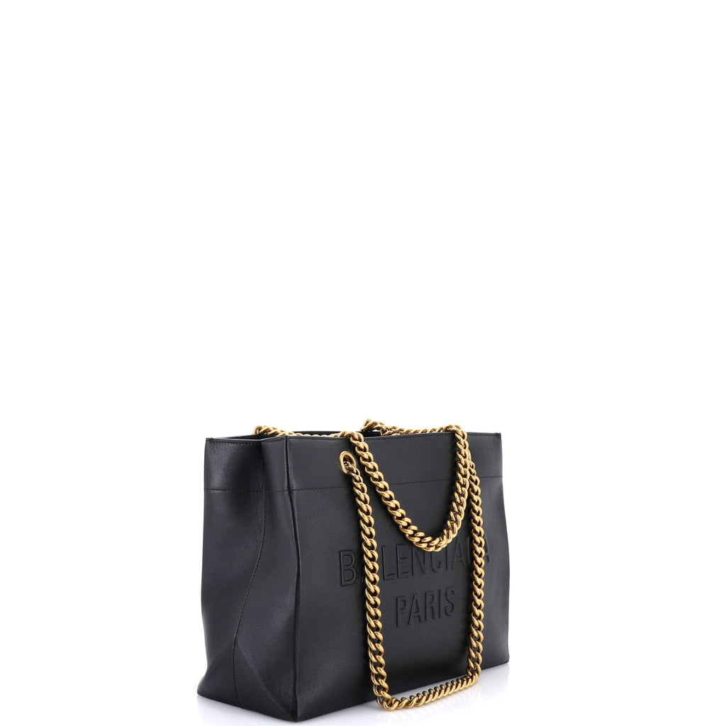 Balenciaga Duty Free Chain Tote Leather