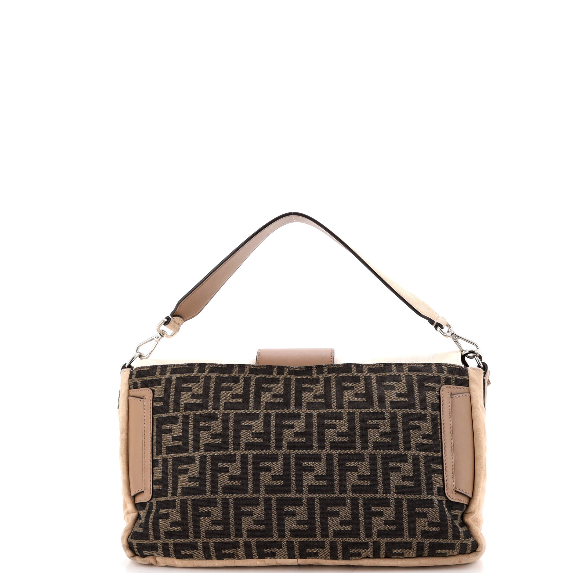 Fendi Baguette Zucca And Pequin Canvas