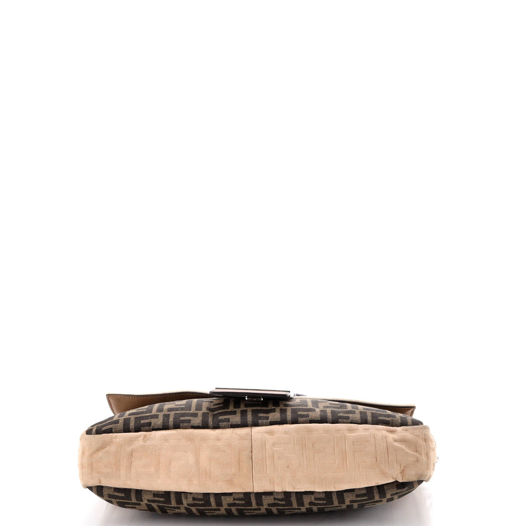Fendi Baguette Zucca And Pequin Canvas