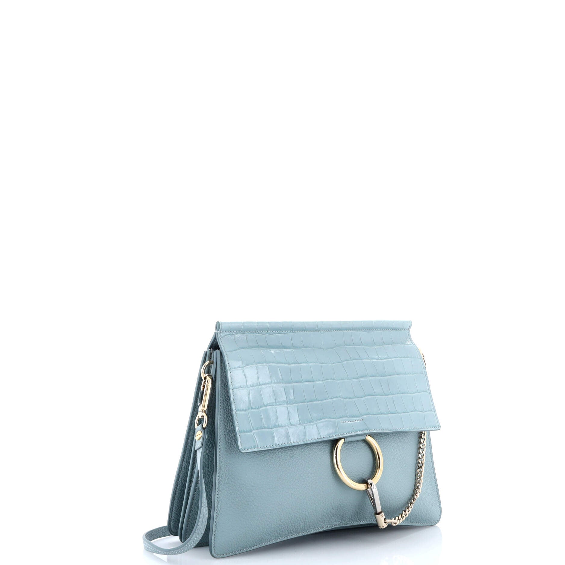 Chloe Faye Shoulder Bag Crocodile