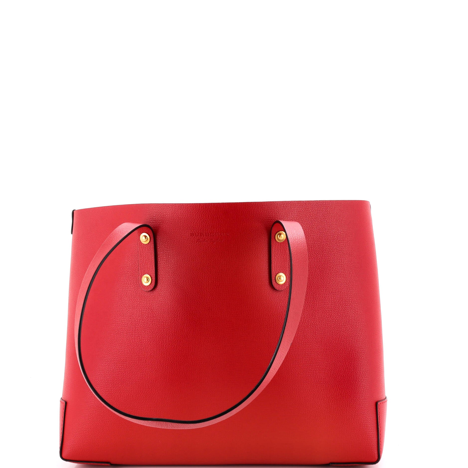 Burberry Crest Shopping Tote Leather