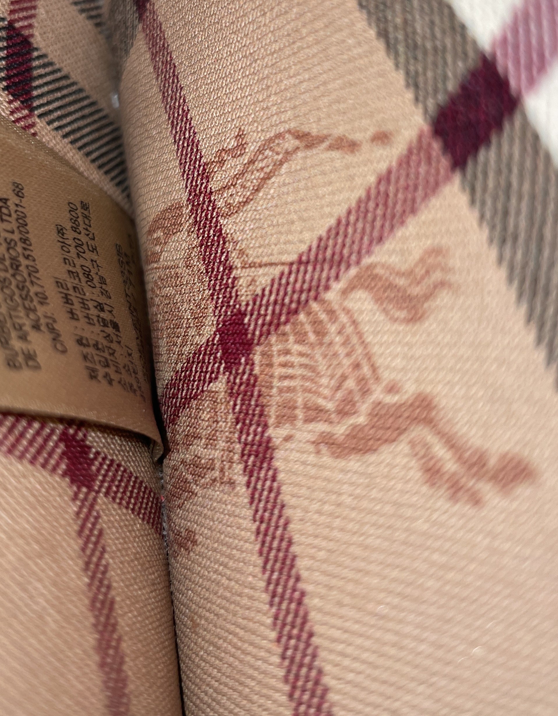 Burberry Crest Shopping Tote Leather