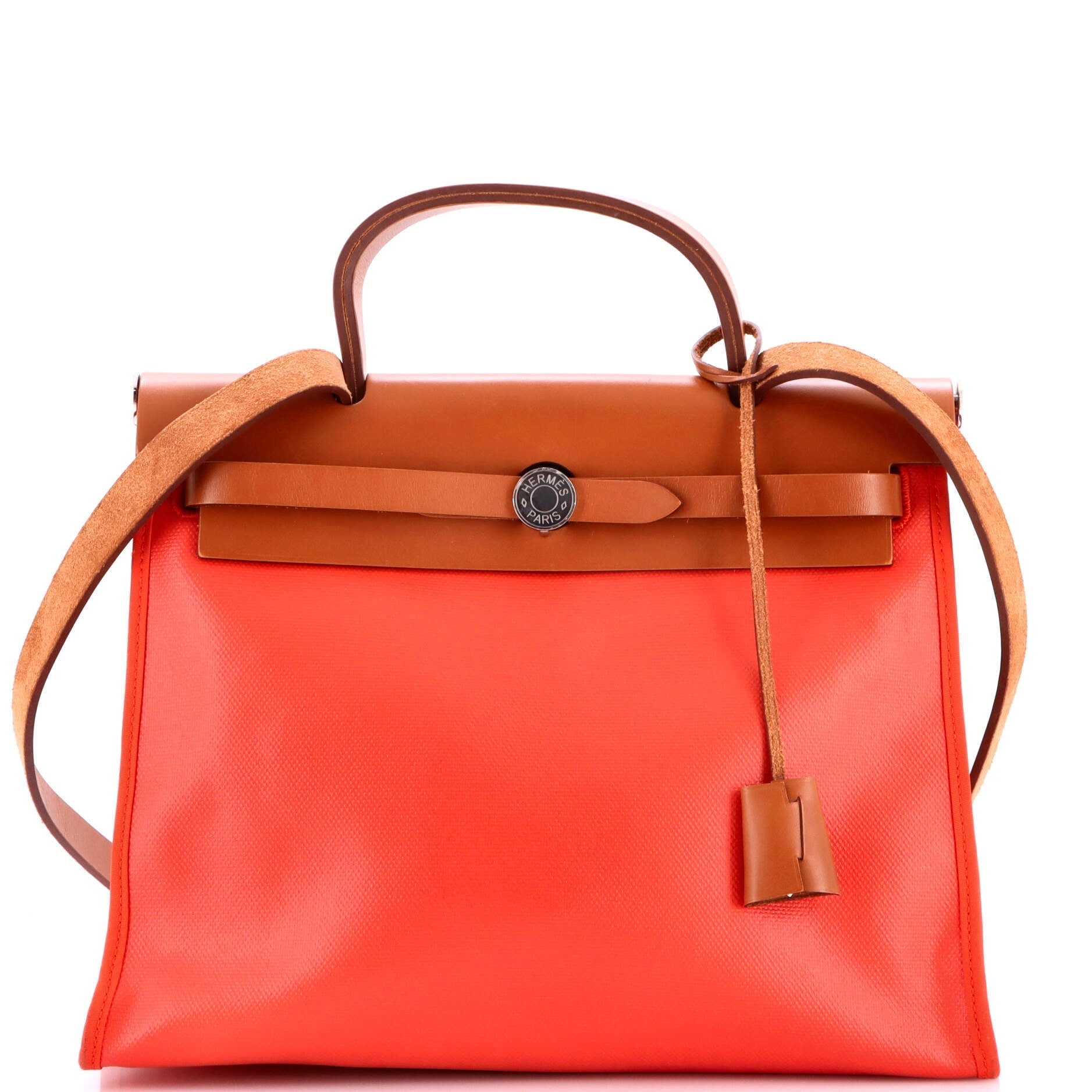 Hermes Herbag Zip Berline Vache Canvas