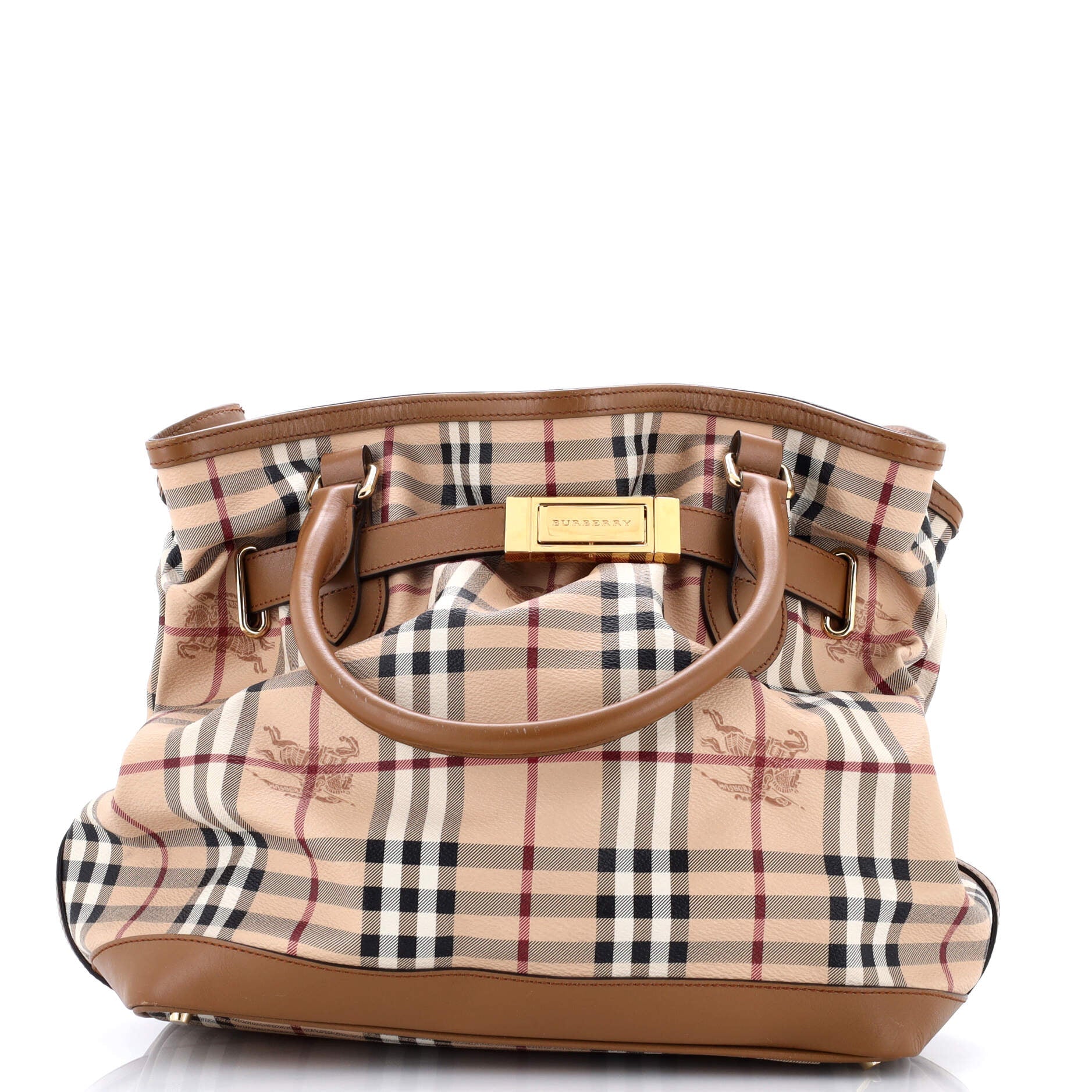 Burberry Golderton Tote Haymarket Coated