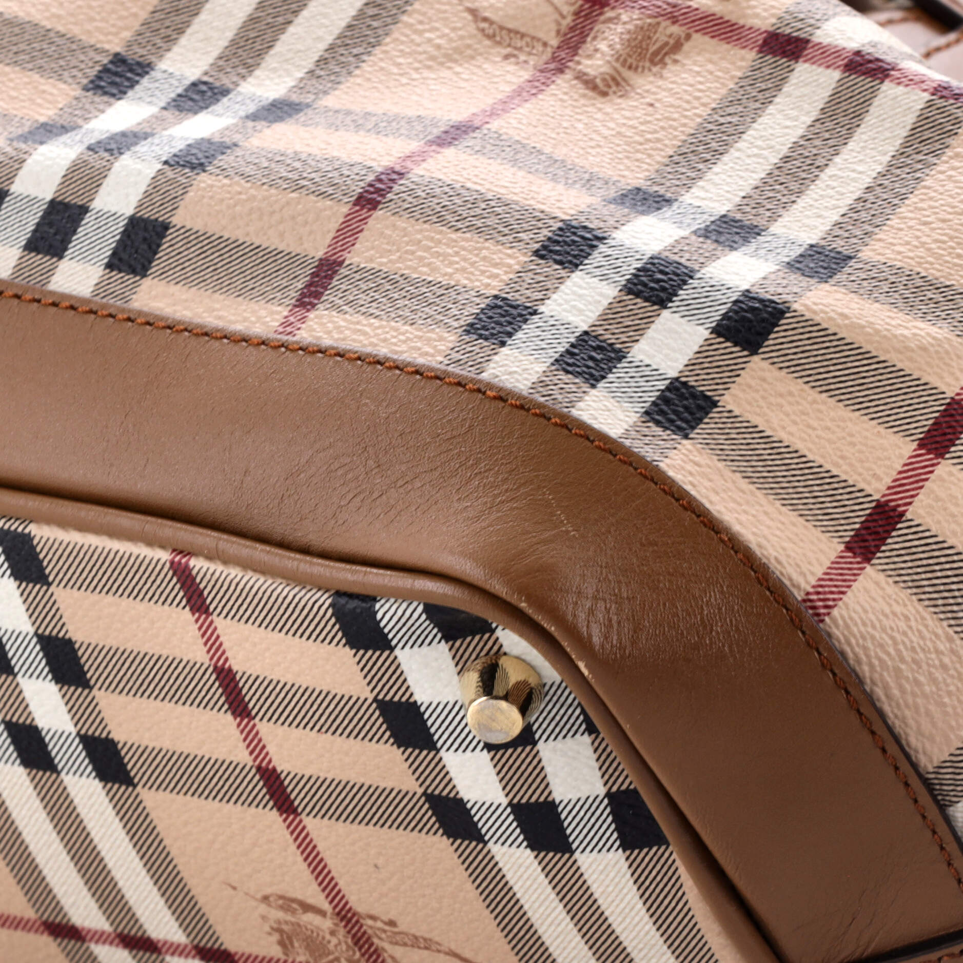 Burberry Golderton Tote Haymarket Coated