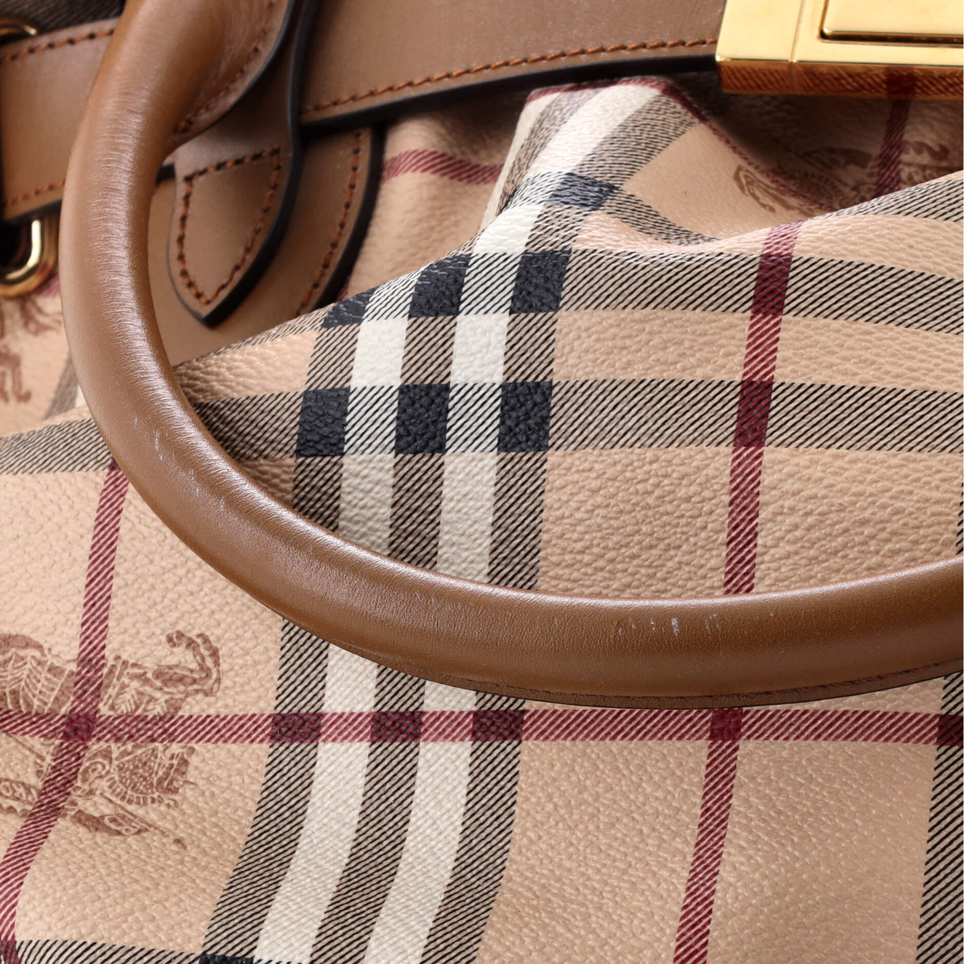 Burberry Golderton Tote Haymarket Coated