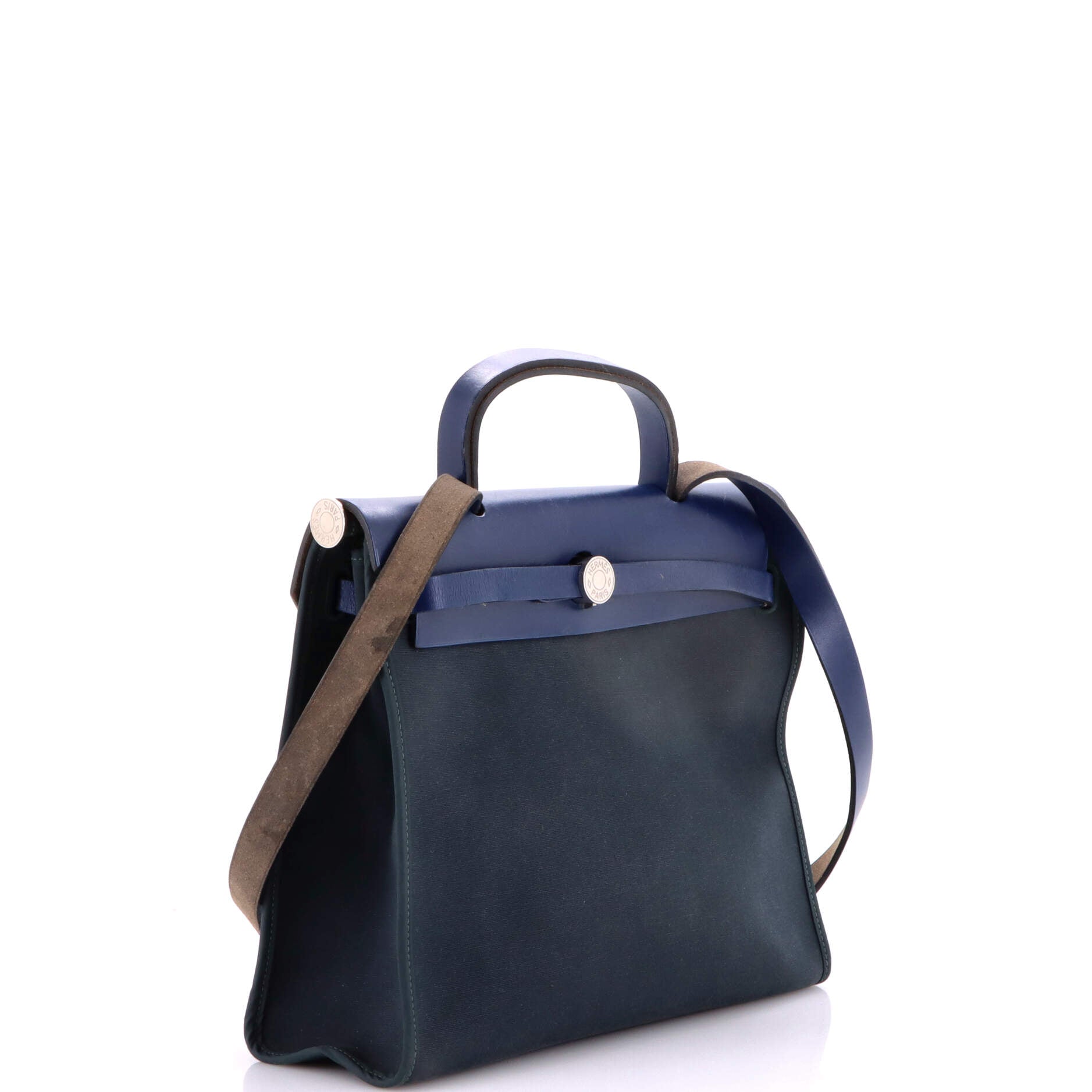 Hermes Herbag Zip Leather And Toile 31