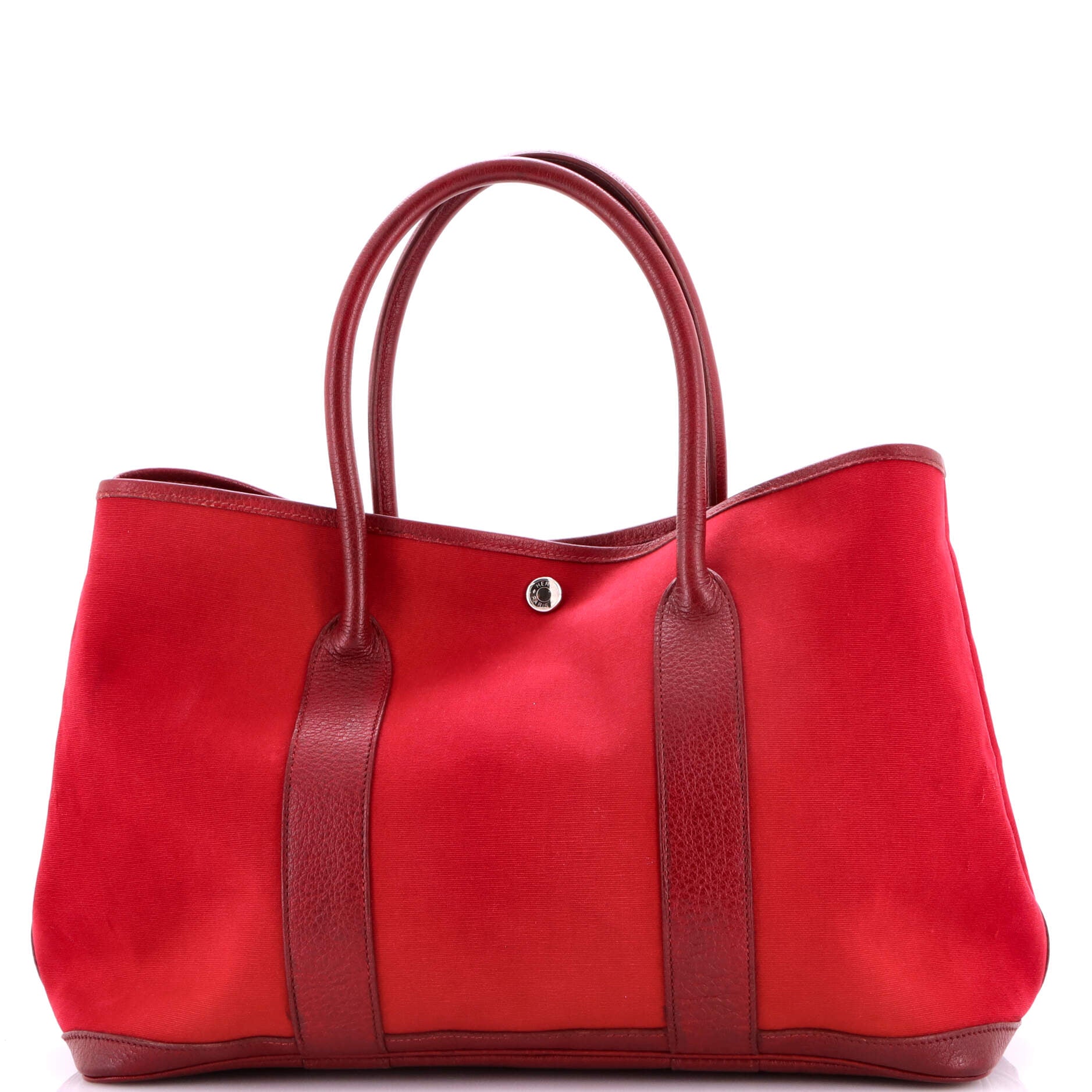 Hermes Garden Party Tote Toile And