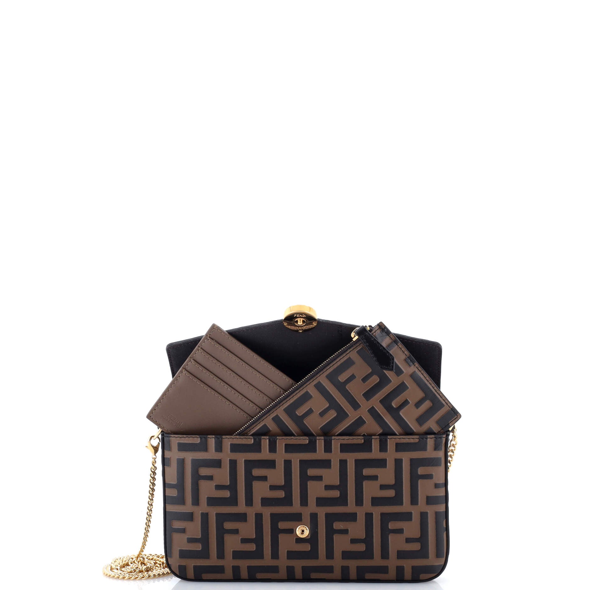 F Is Fendi Envelope Clutch On Chain