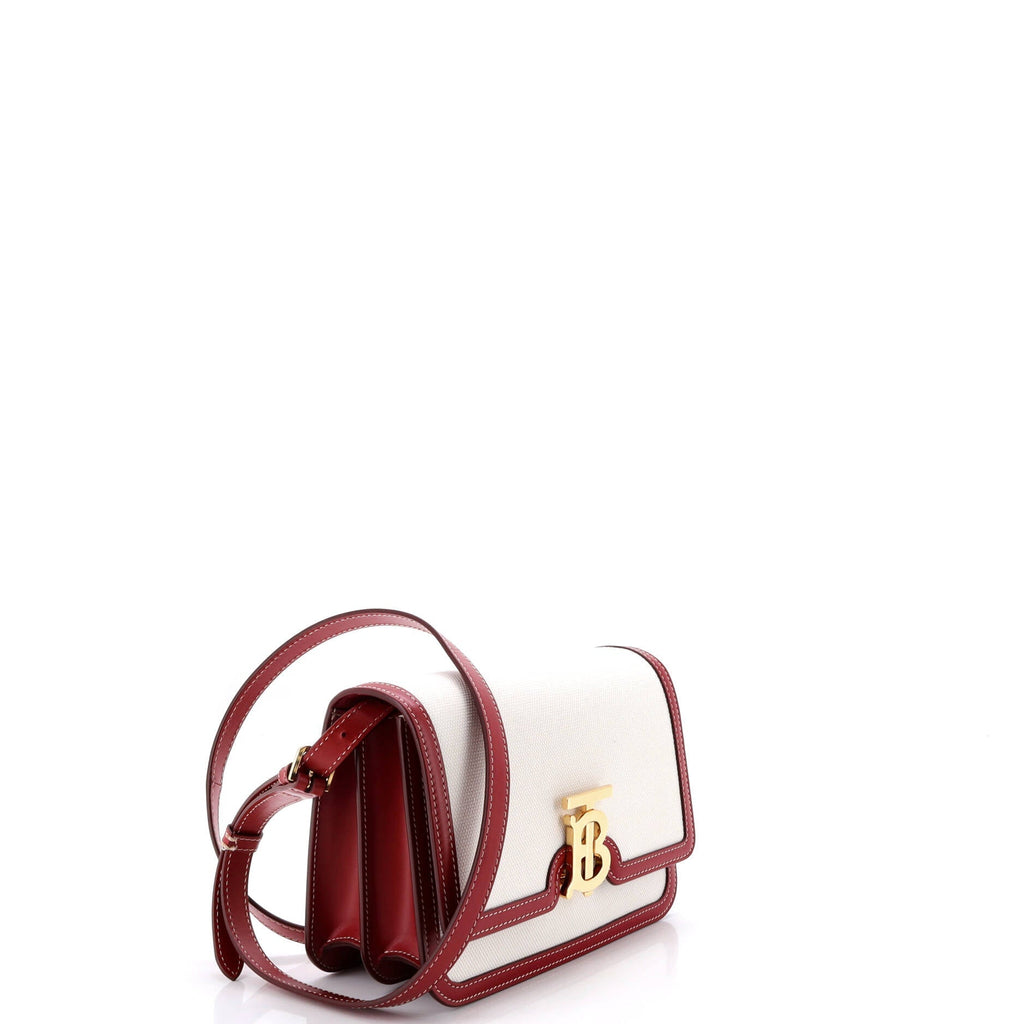 Burberry Tb Flap Bag Canvas Small