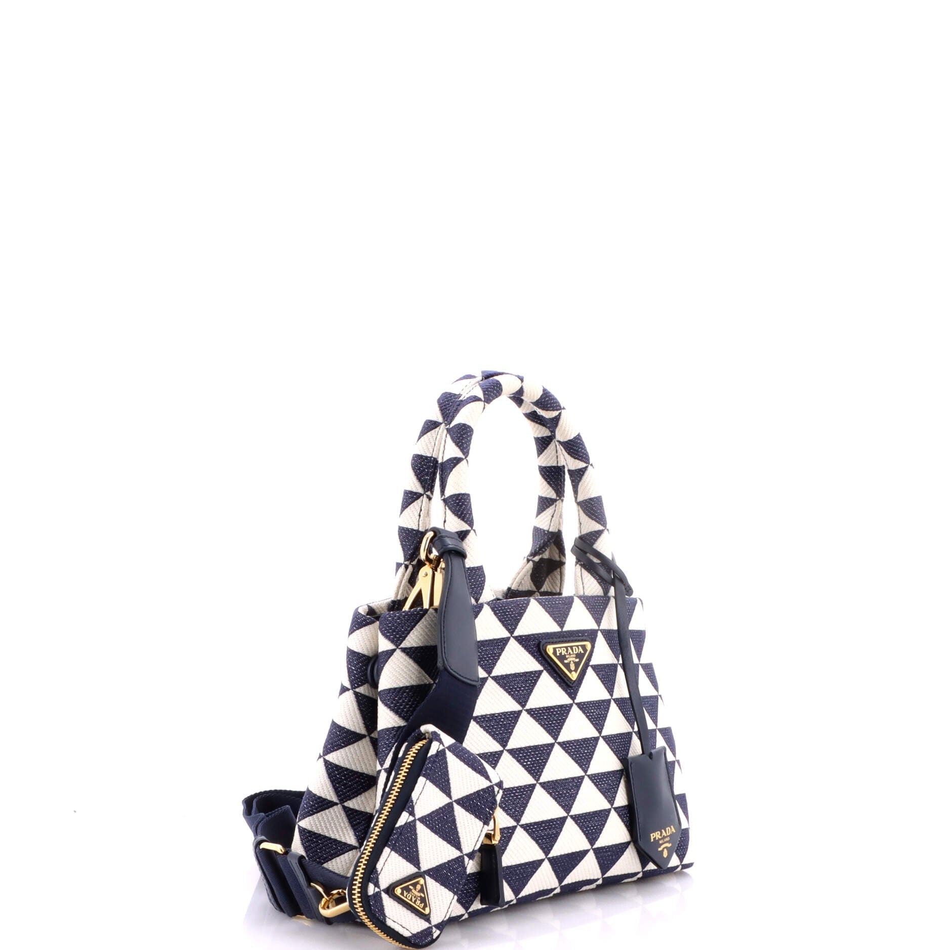 Prada Symbole Tote Jacquard Small