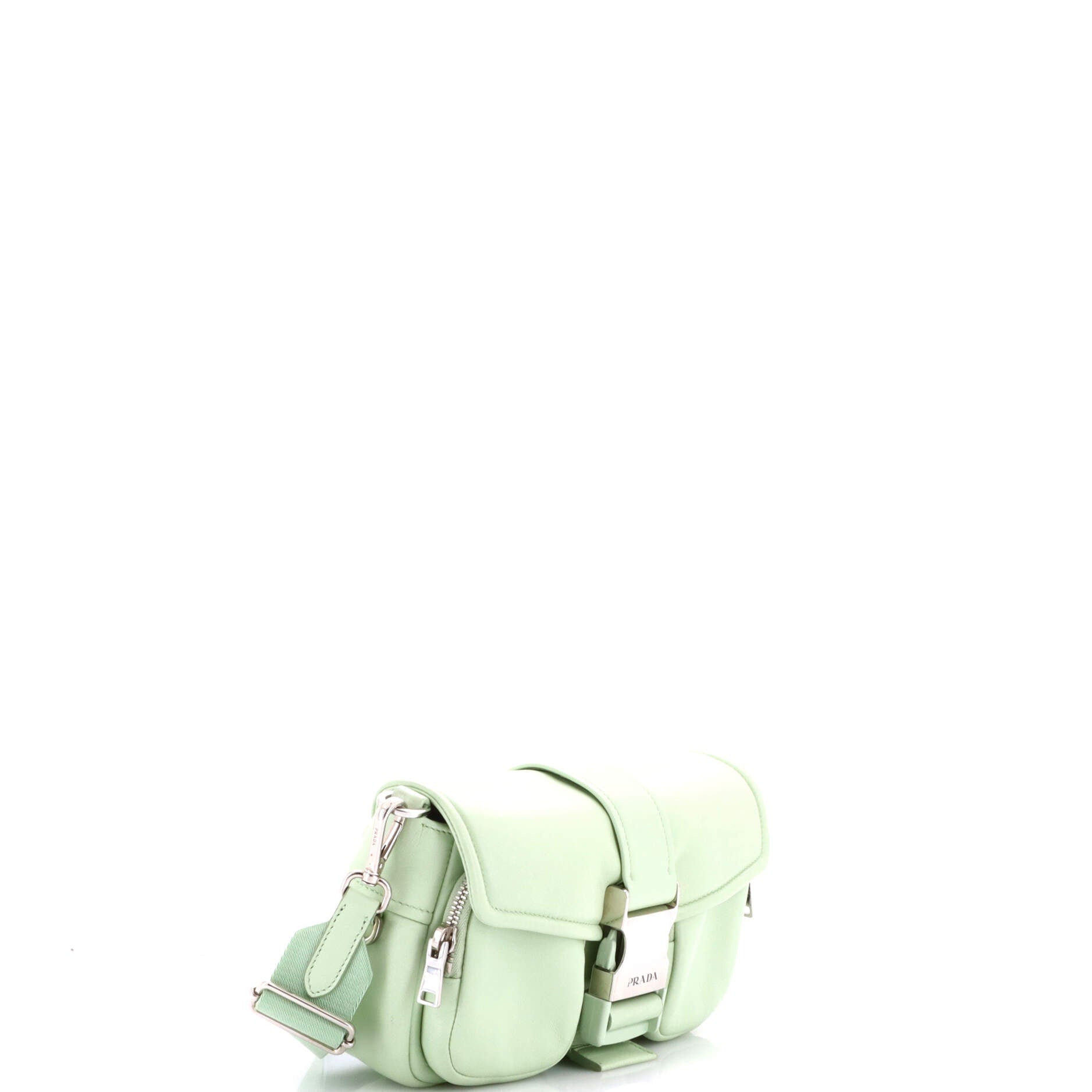Prada Padded Buckle Crossbody Bag Nappa
