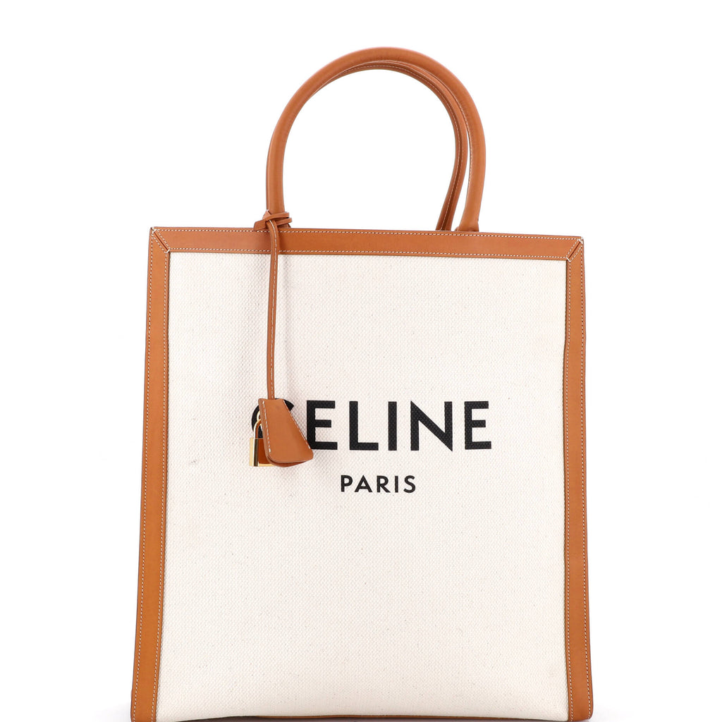 Celine Vertical Cabas Tote Canvas With
