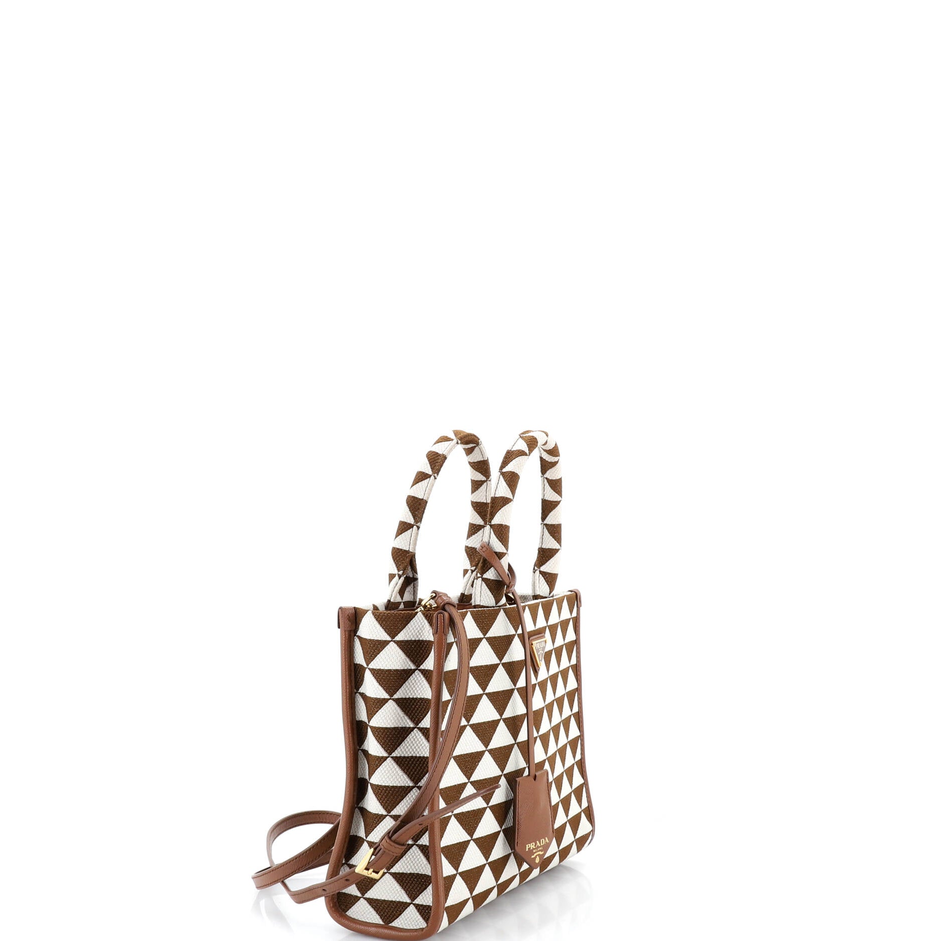 Prada Symbole Shopper Tote Jacquard