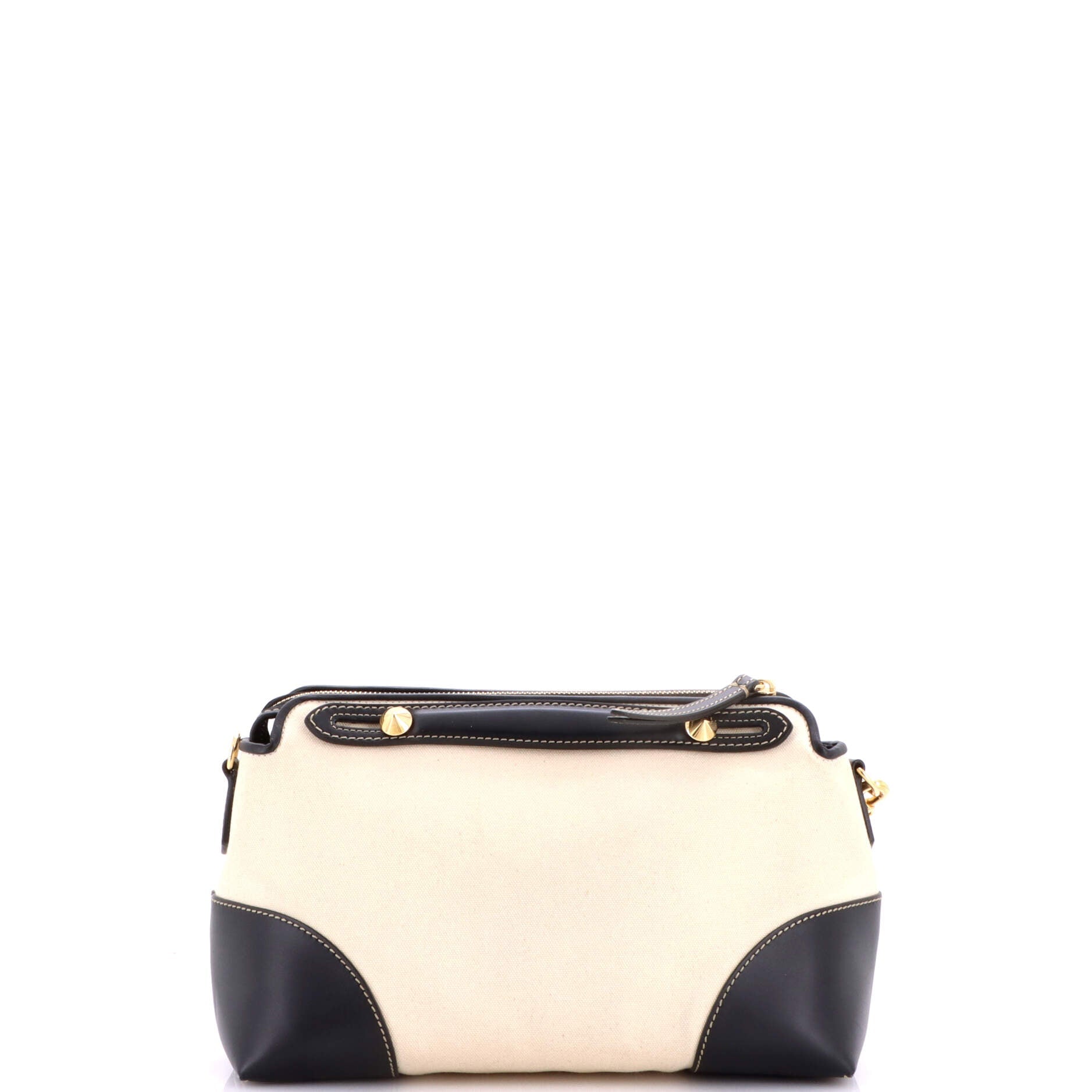Fendi Logo By The Way Satchel Canvas And