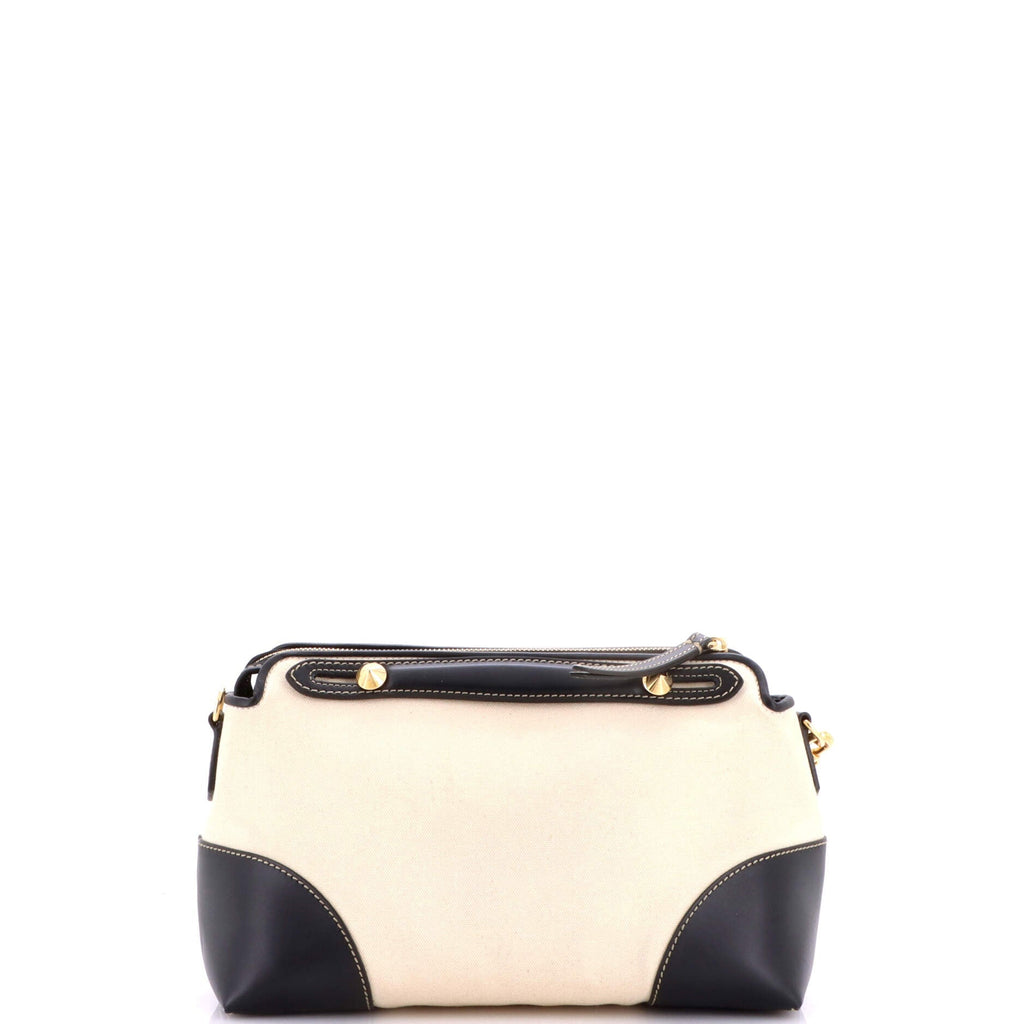 Fendi Logo By The Way Satchel Canvas And