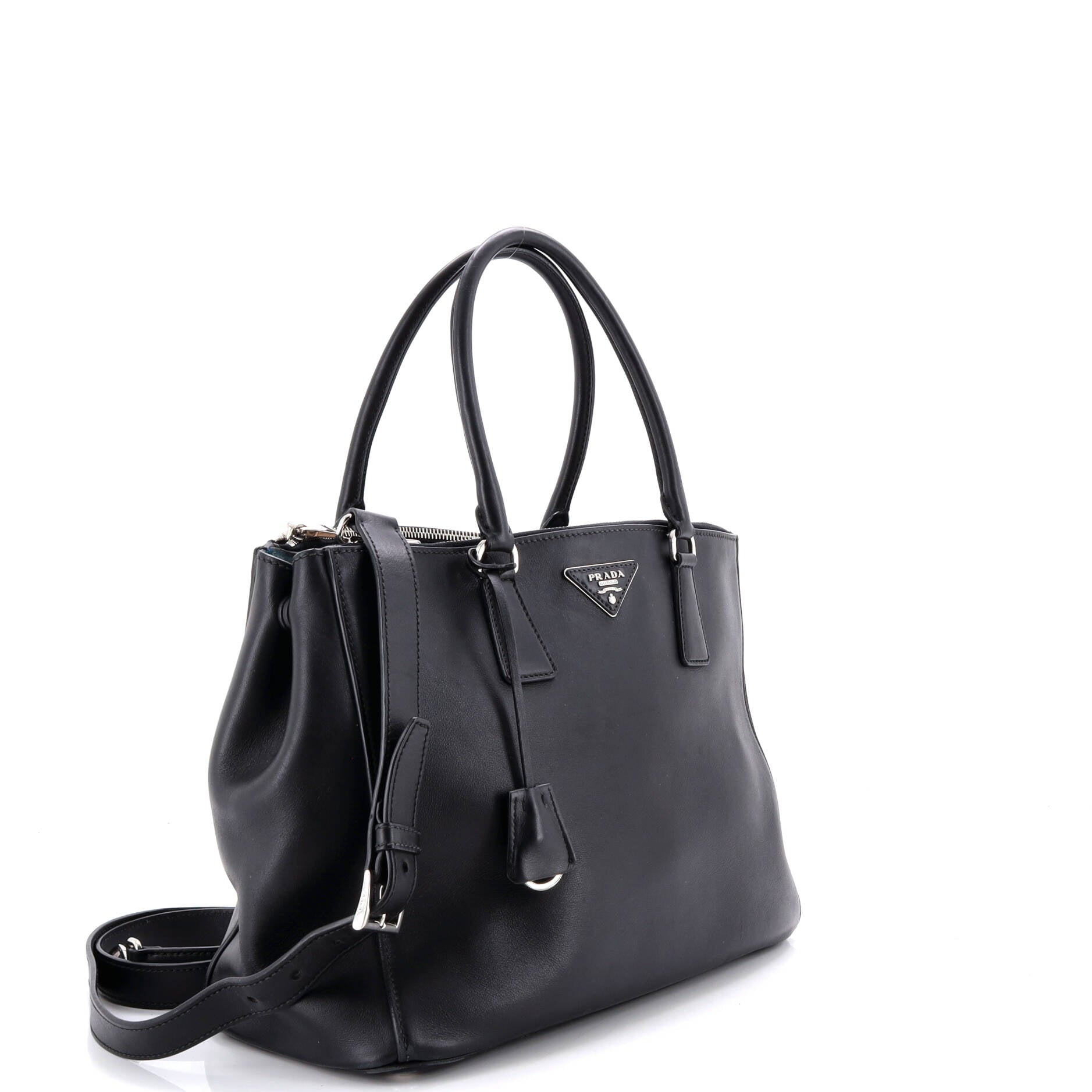 Prada Double Zip Lux Tote Saffiano