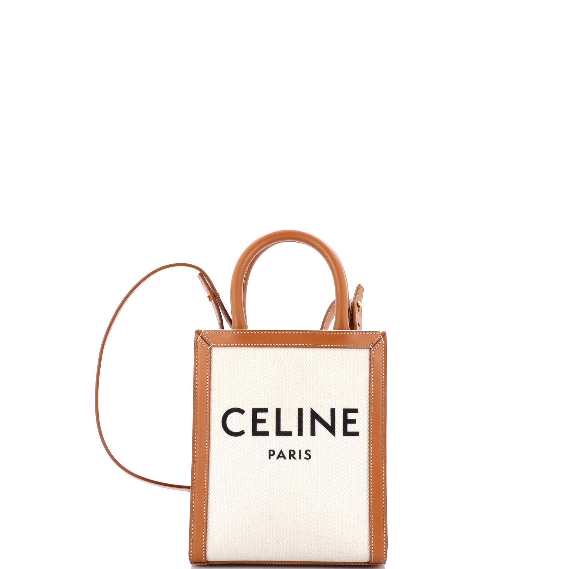 Celine Vertical Cabas Tote Canvas With