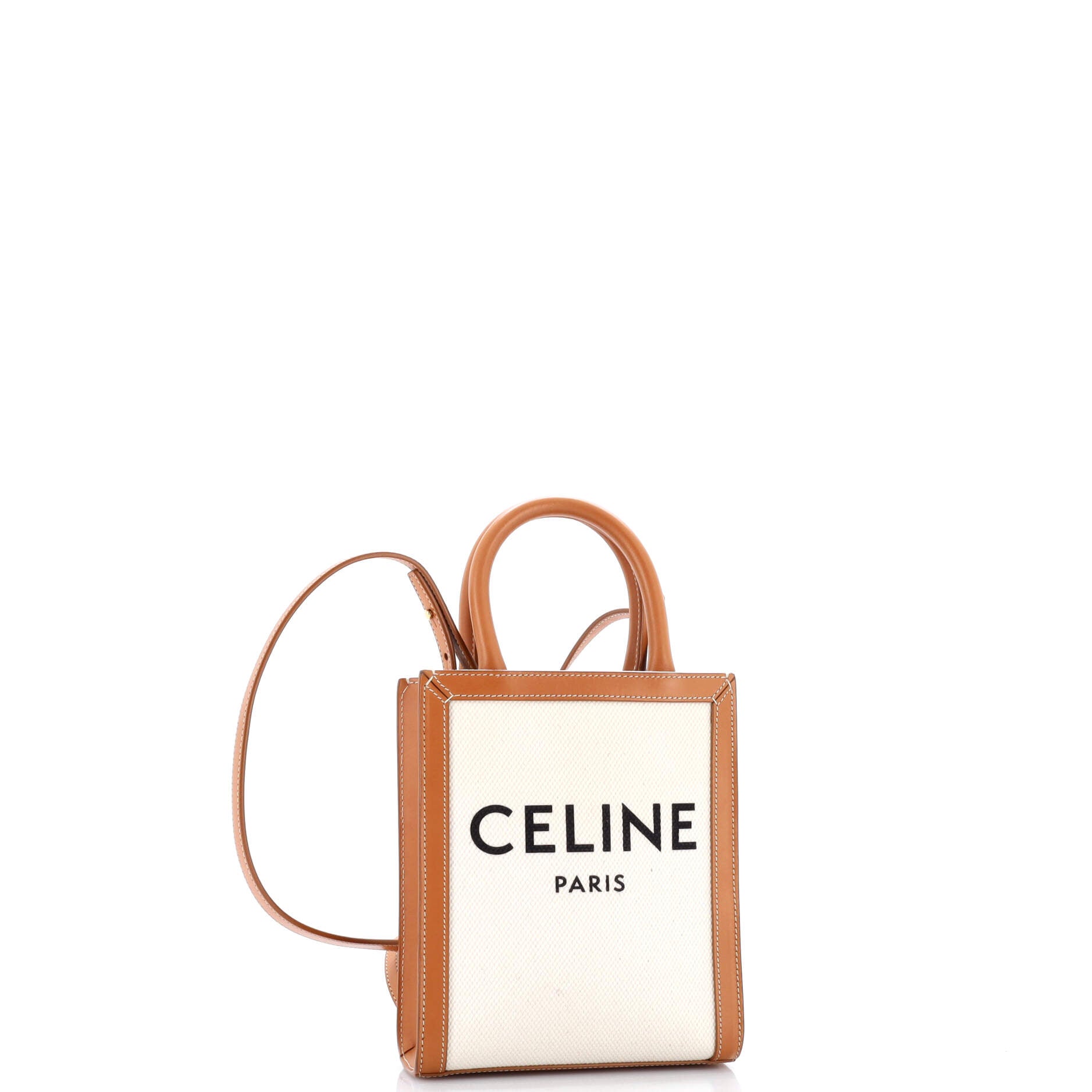 Celine Vertical Cabas Tote Canvas With