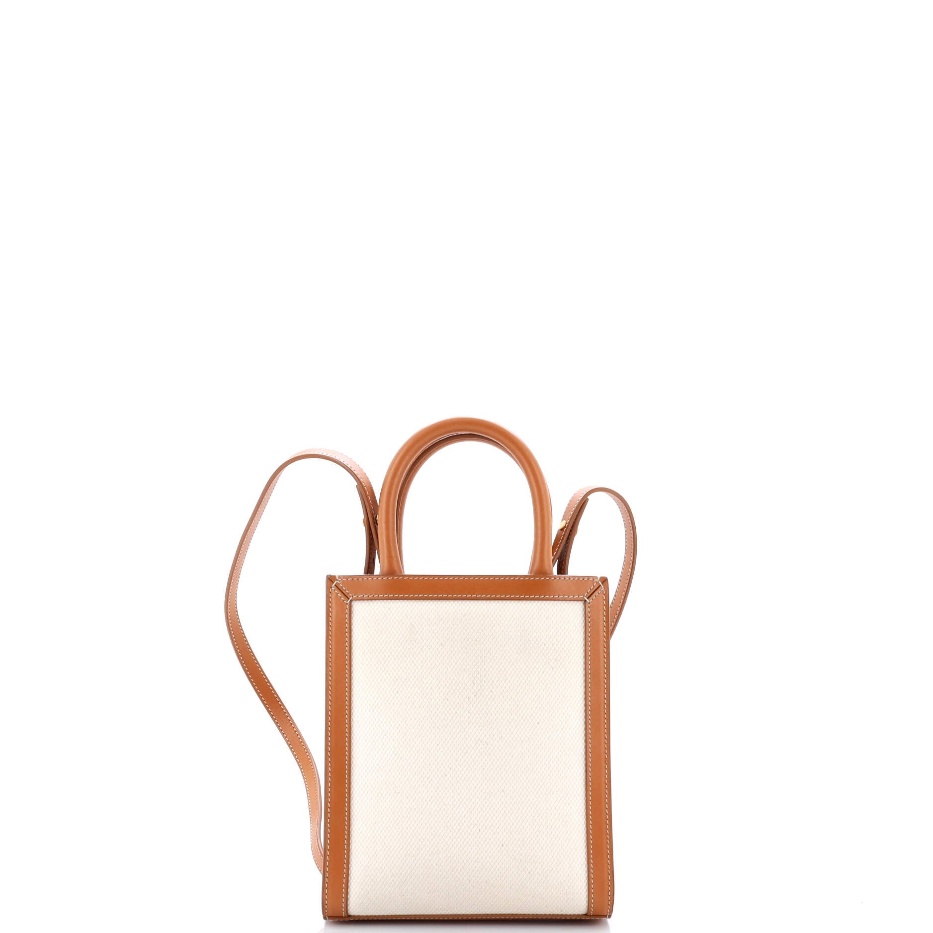 Celine Vertical Cabas Tote Canvas With
