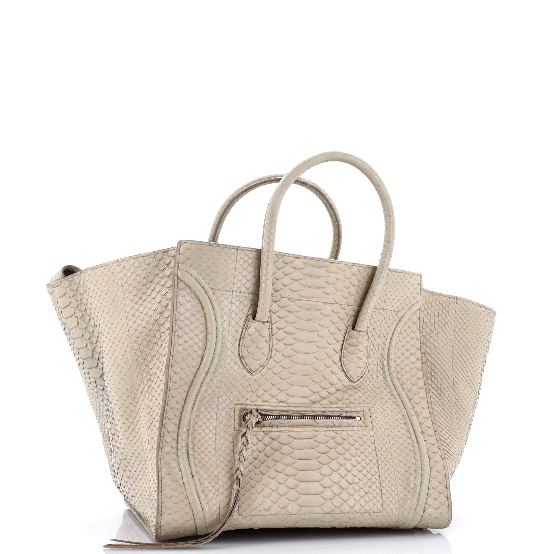 Celine Luggage Bag Python Mini