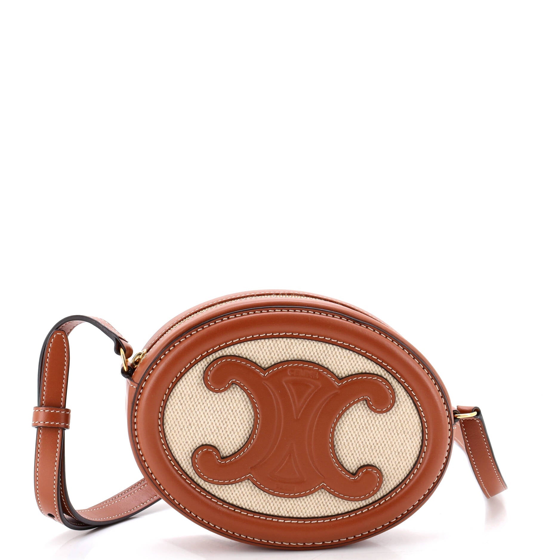 Celine Triomphe Oval Crossbody Bag