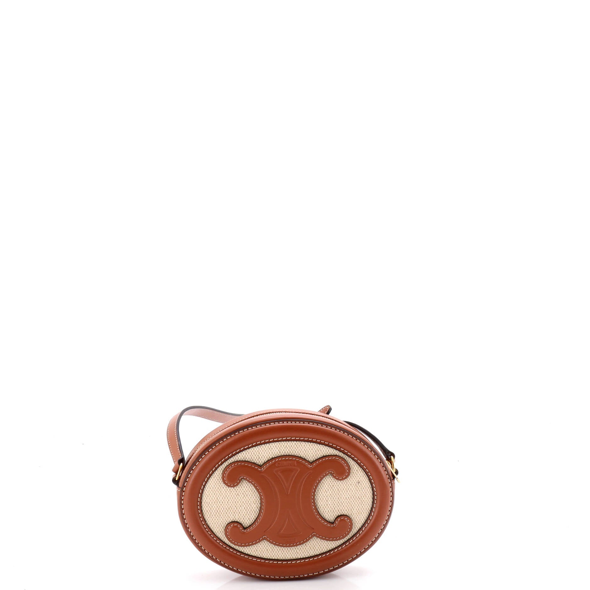 Celine Triomphe Oval Crossbody Bag