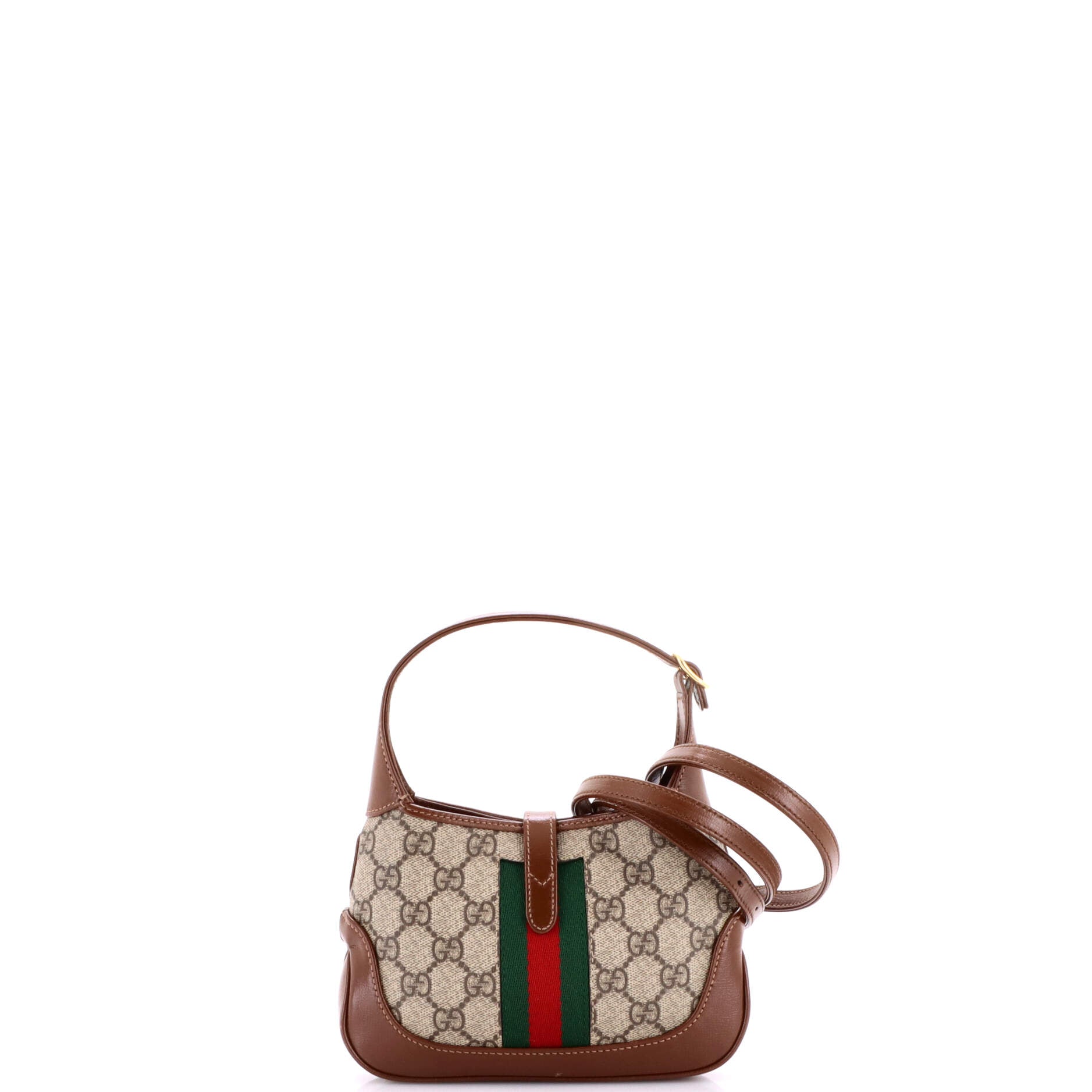 Gucci Jackie Hobo Gg Coated Canvas Mini