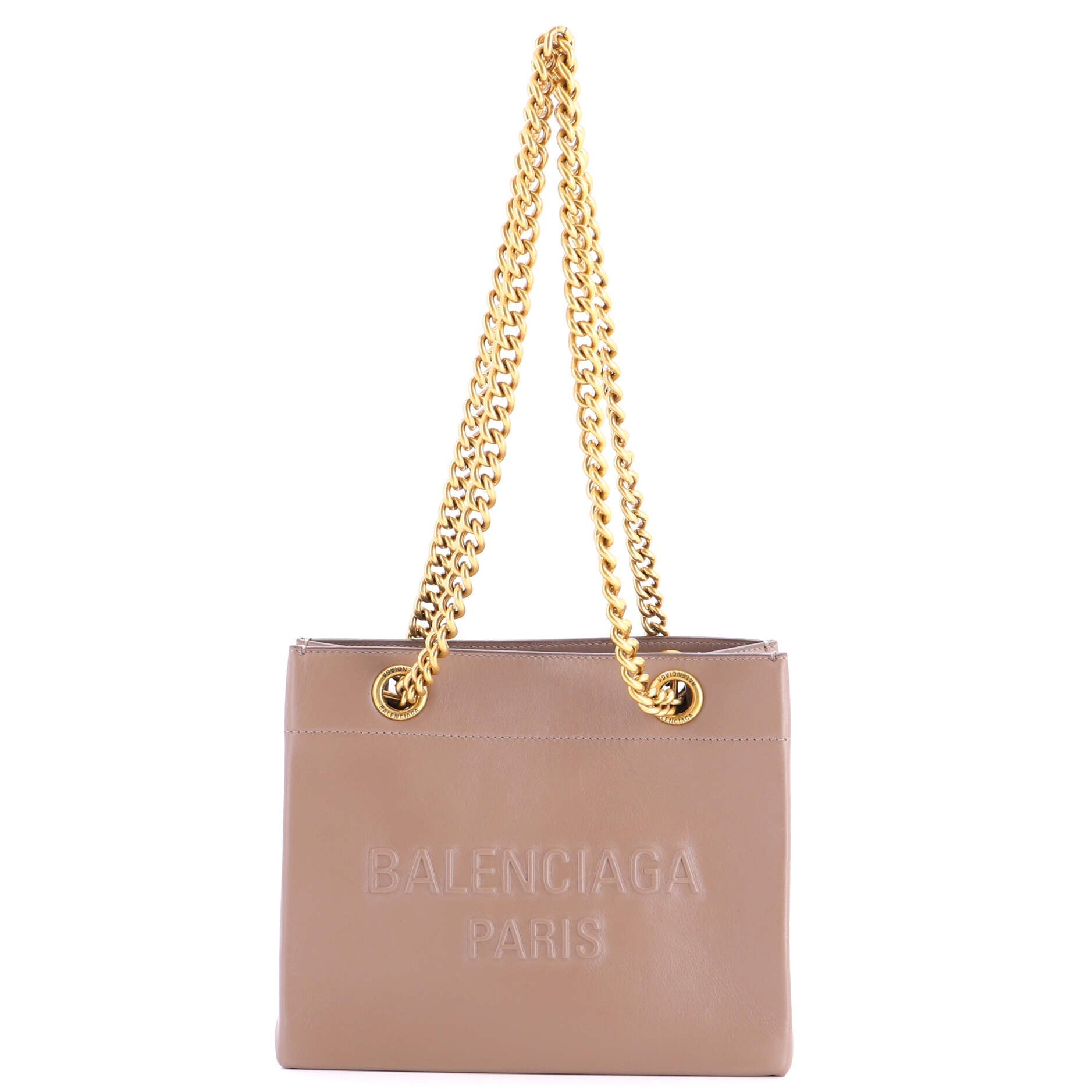 Balenciaga Duty Free Chain Tote Leather
