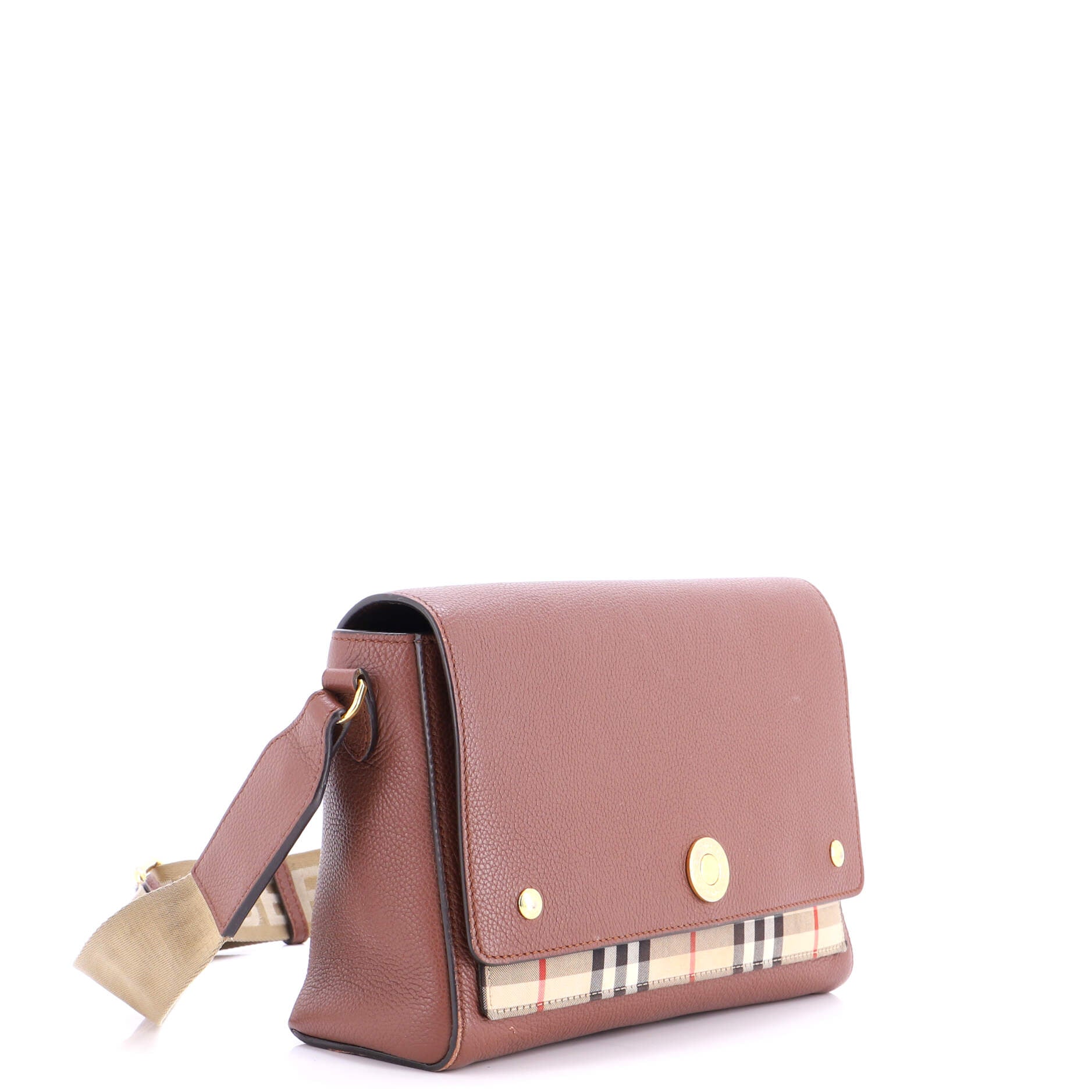 Burberry Note Crossbody Bag Leather With