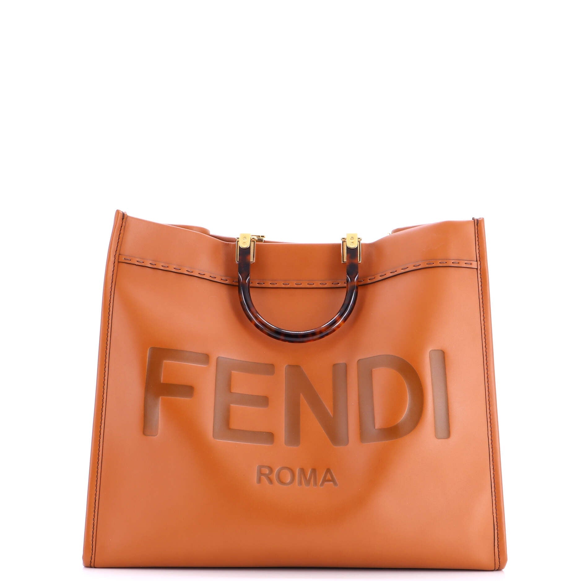 Fendi Sunshine Shopper Tote Leather