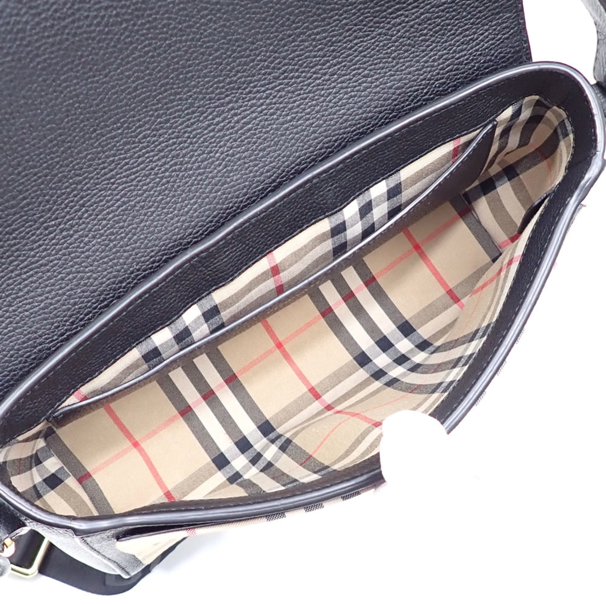 Burberry Note Crossbody Bag Leather With