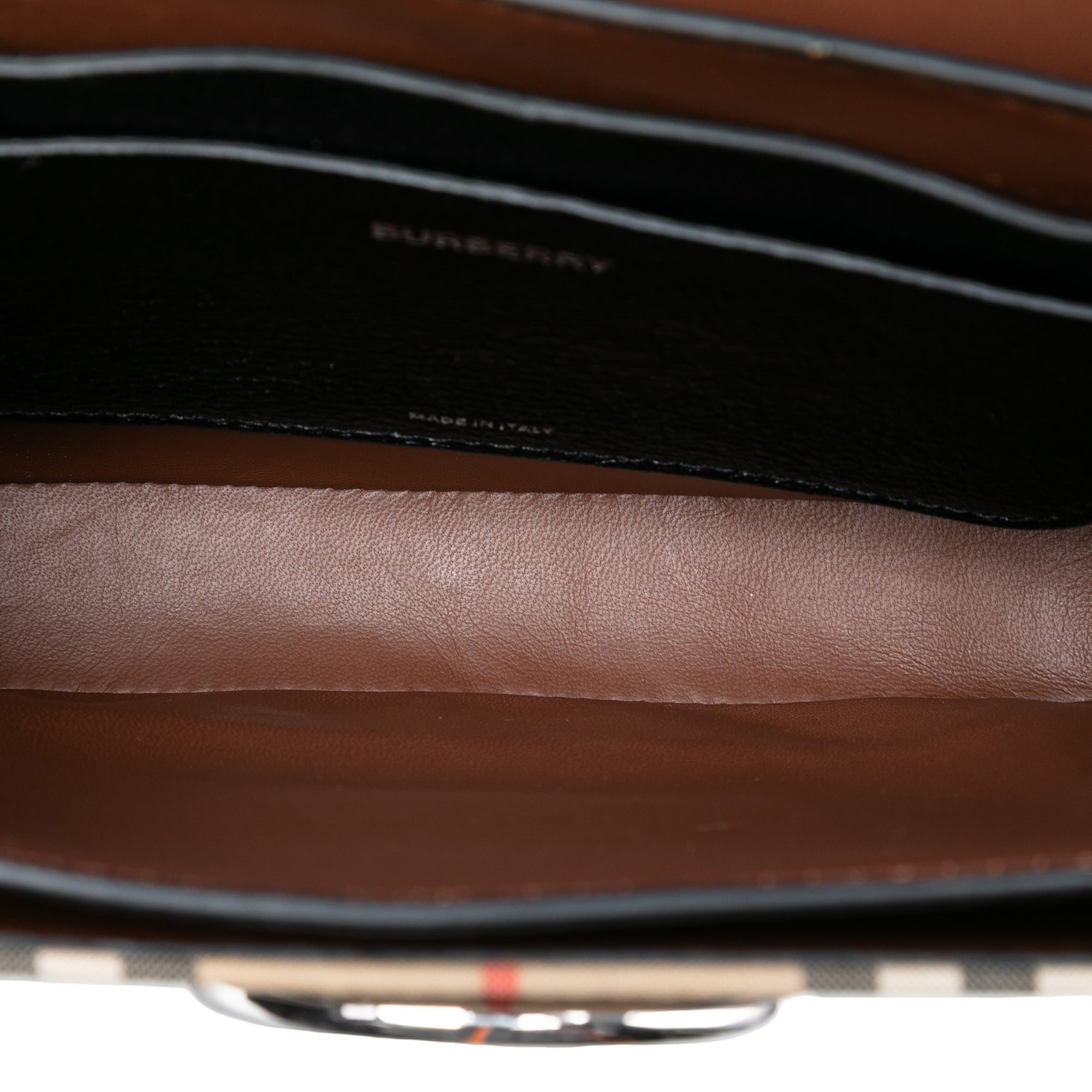 Burberry D-Ring Shoulder Bag Leather