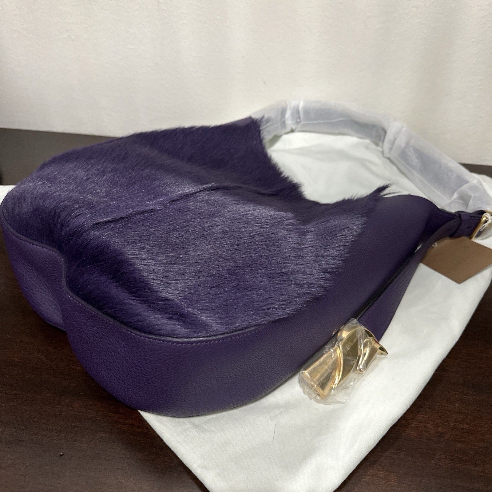 . New Burberry Women's Purple Cheess